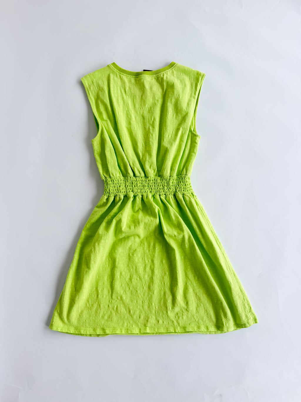 Sedge Lime Green Tank Dress
