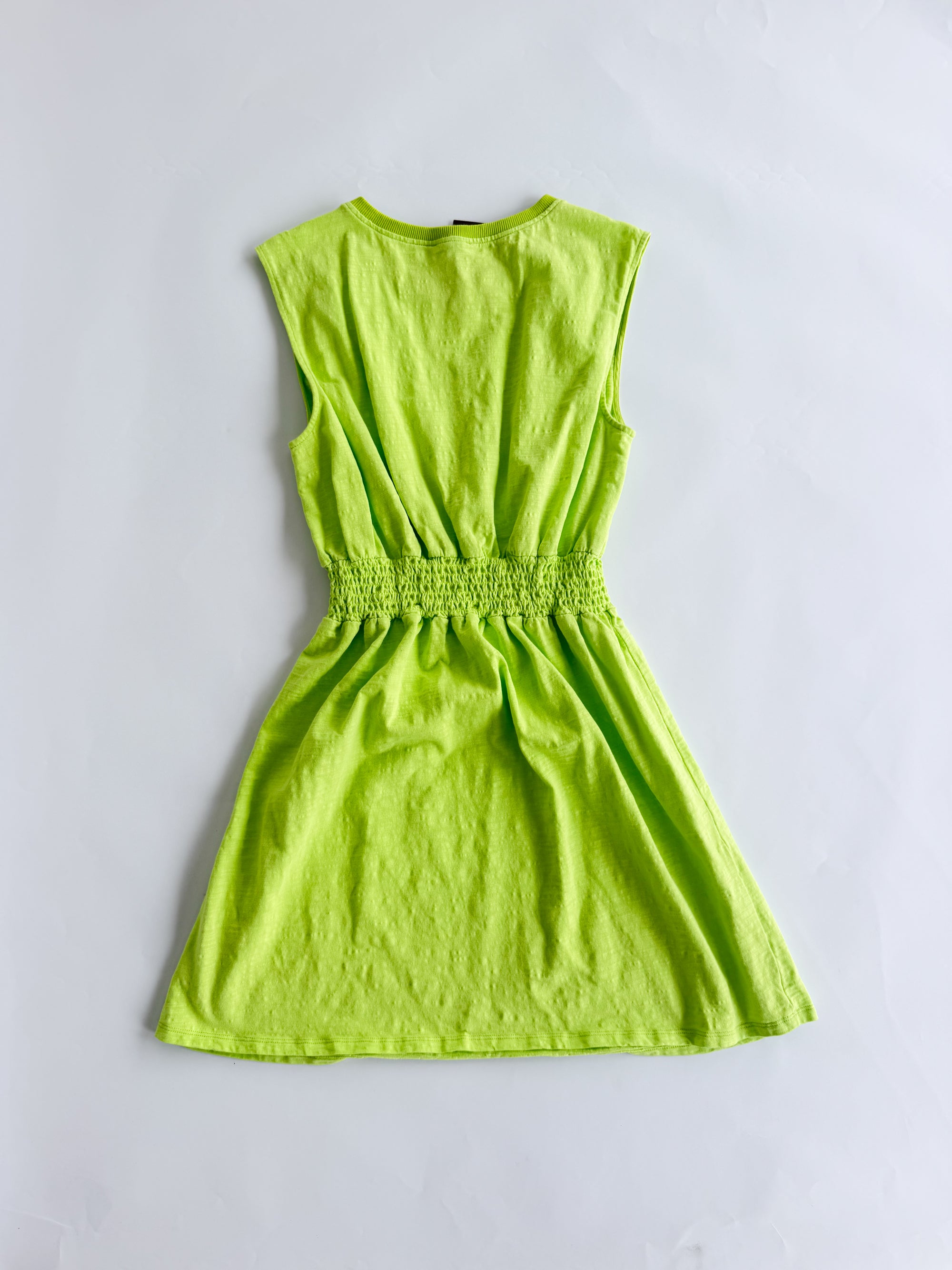 Sedge Lime Green Tank Dress