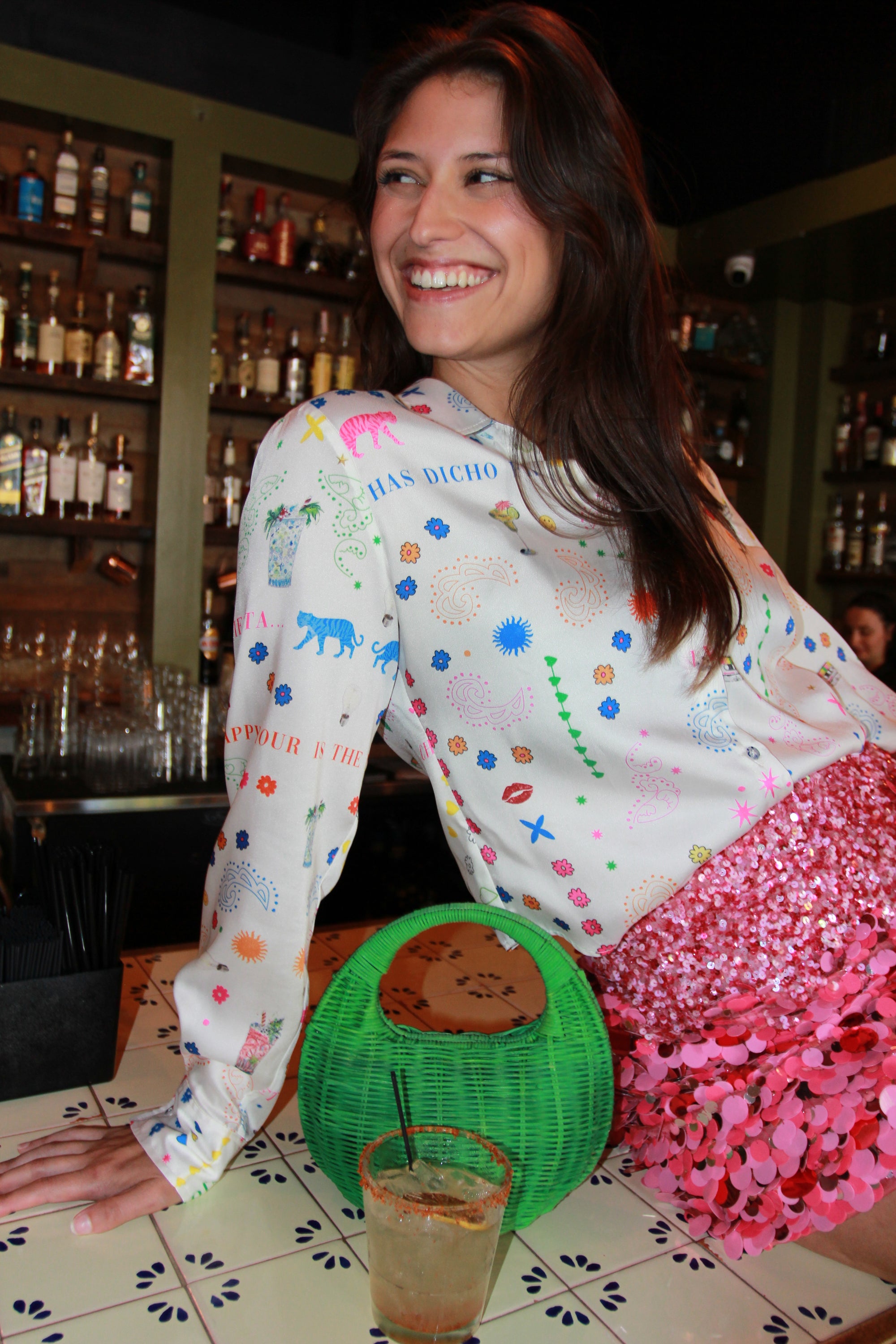 Fiesta Long Sleeve Button Up