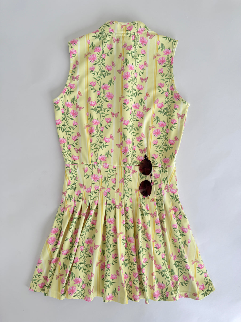 Smith & Quinn Yellow Floral Pleated Mini