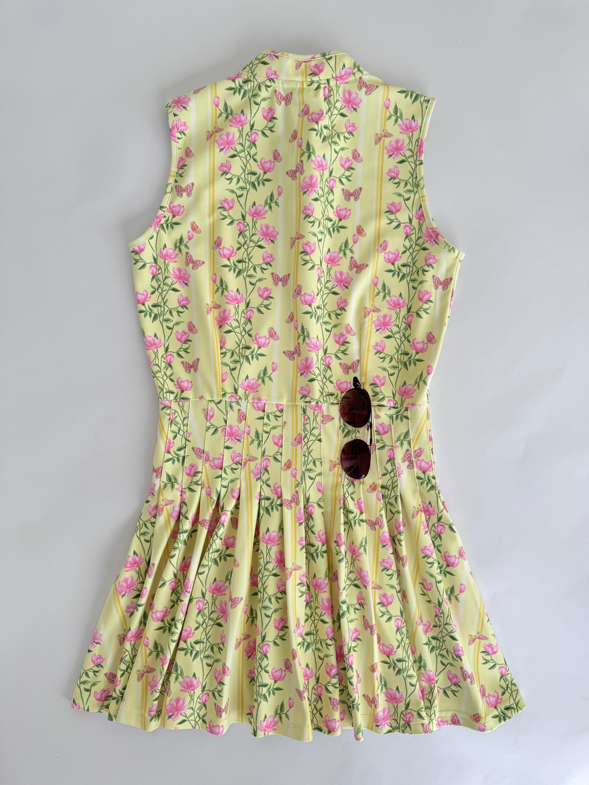 Smith & Quinn Yellow Floral Pleated Mini