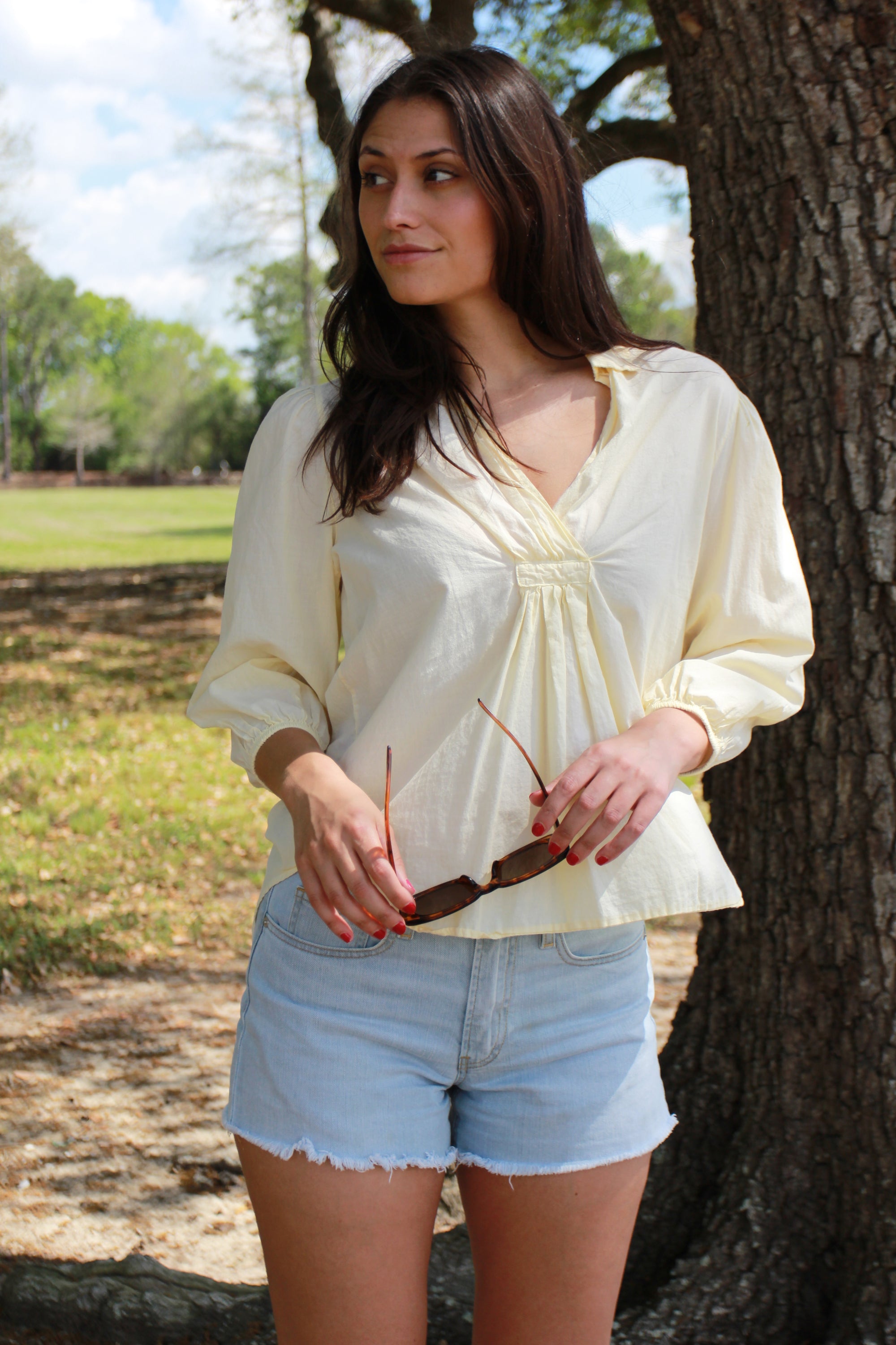 Linen Yellow Long Sleeve