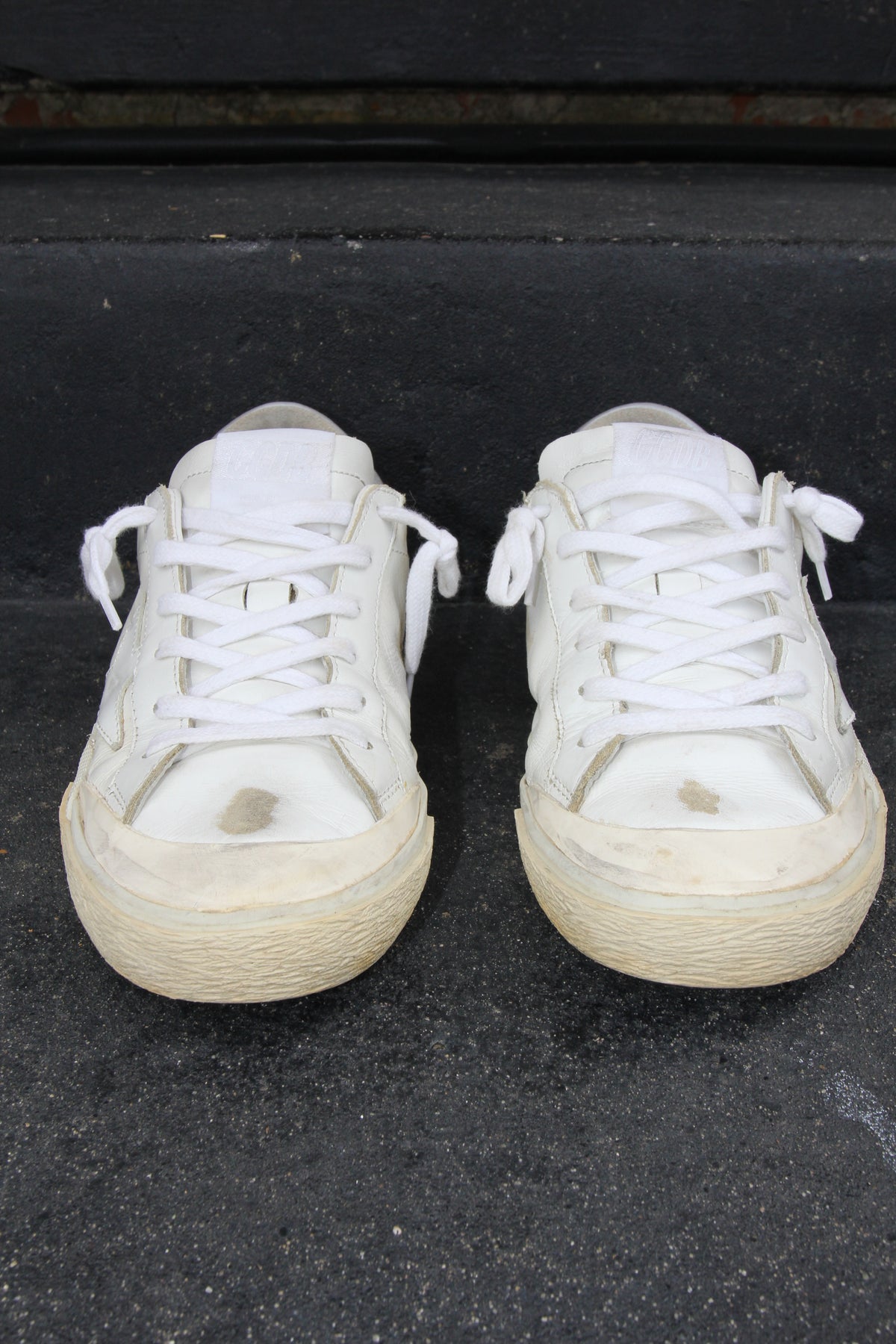 Golden Goose Superstar Distressed White Sneaker