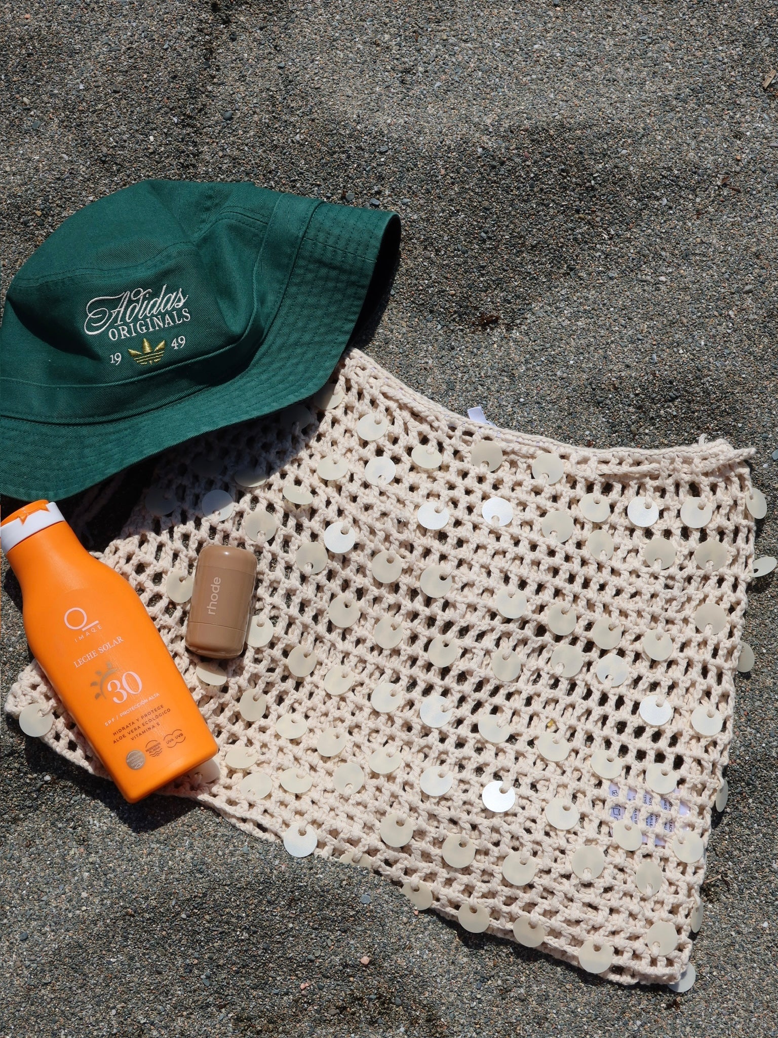 Sequin Crochet Cover Up Set