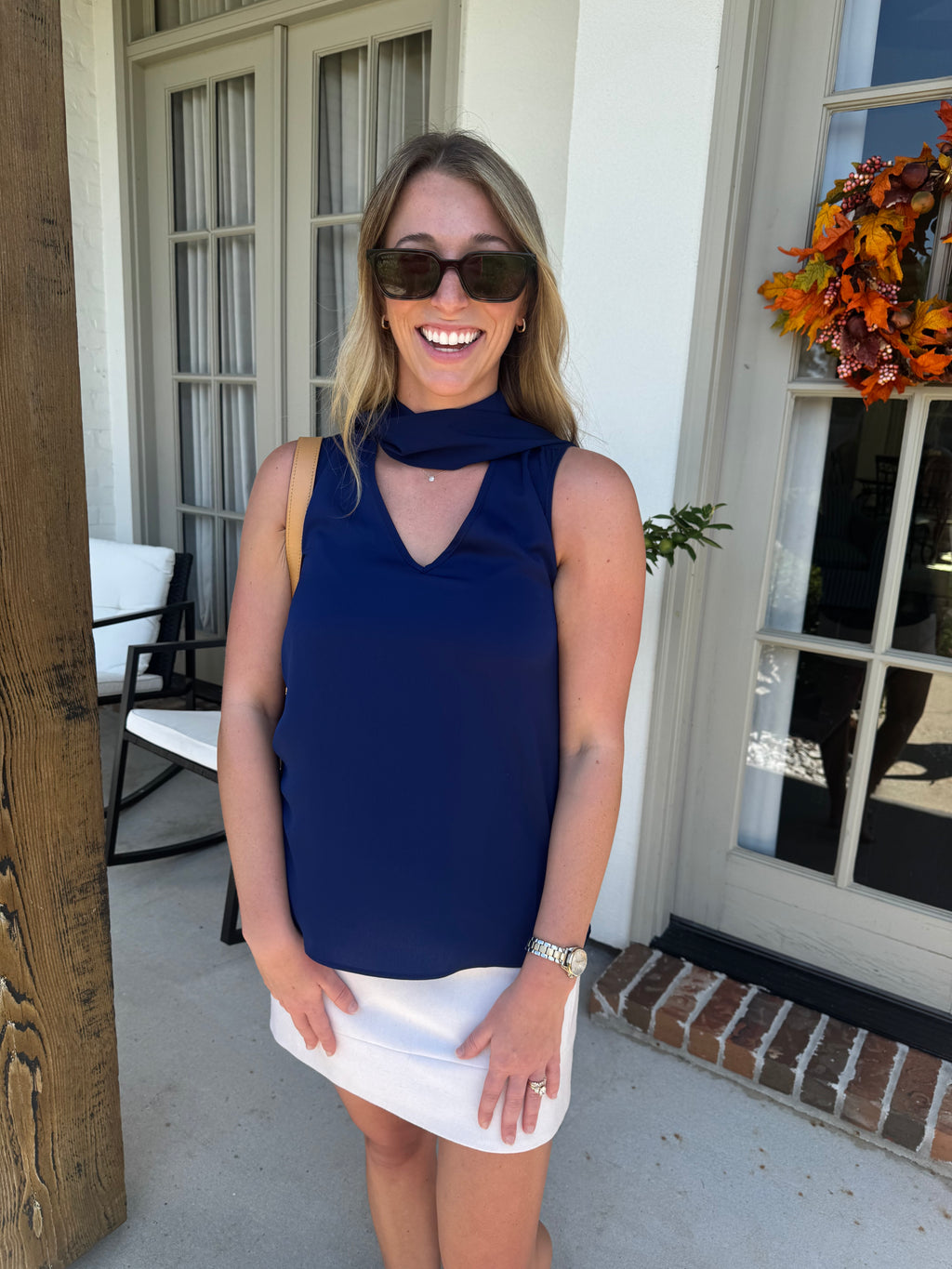 Winter White Wool Mini Skirt