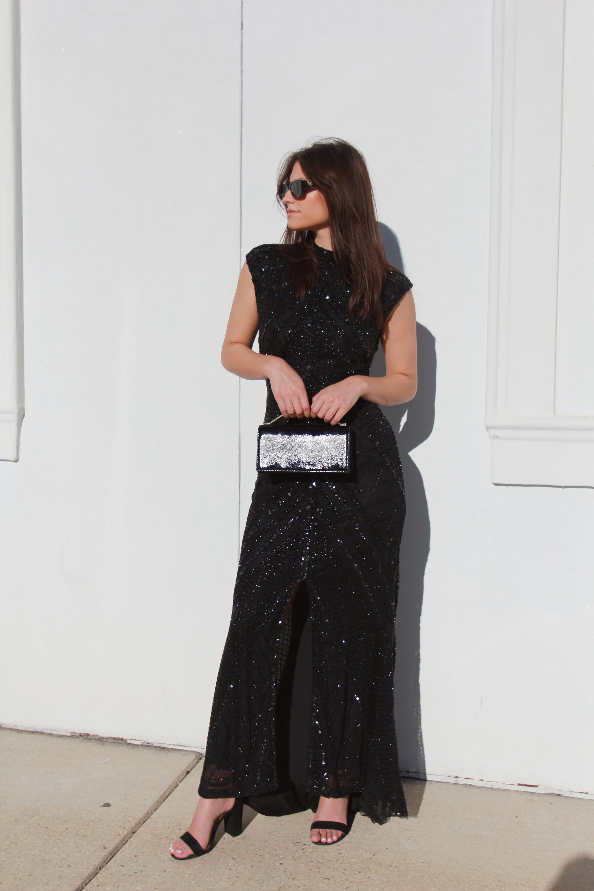 Black Beaded Gown