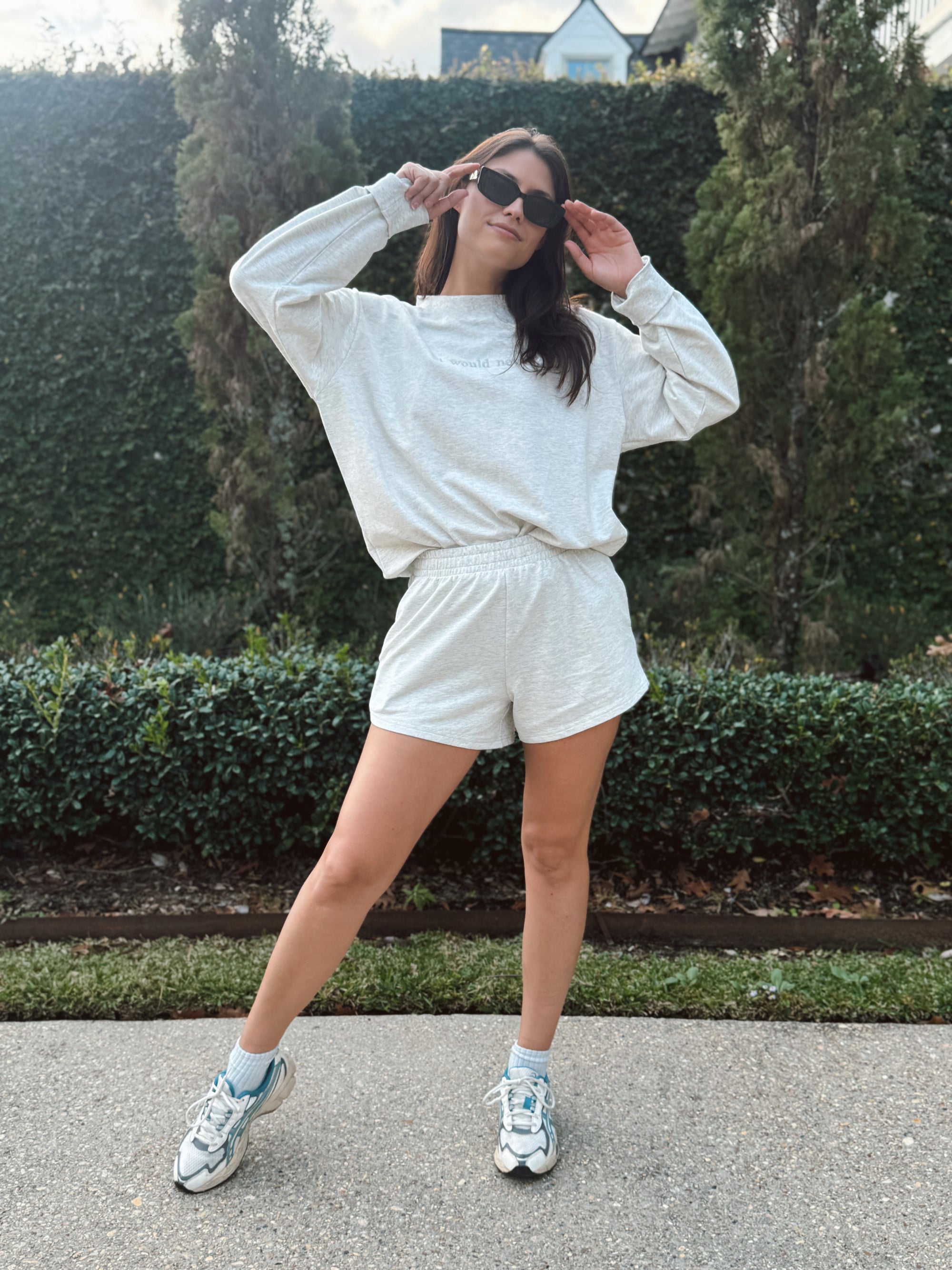 I Would Never Sweatshirt Set