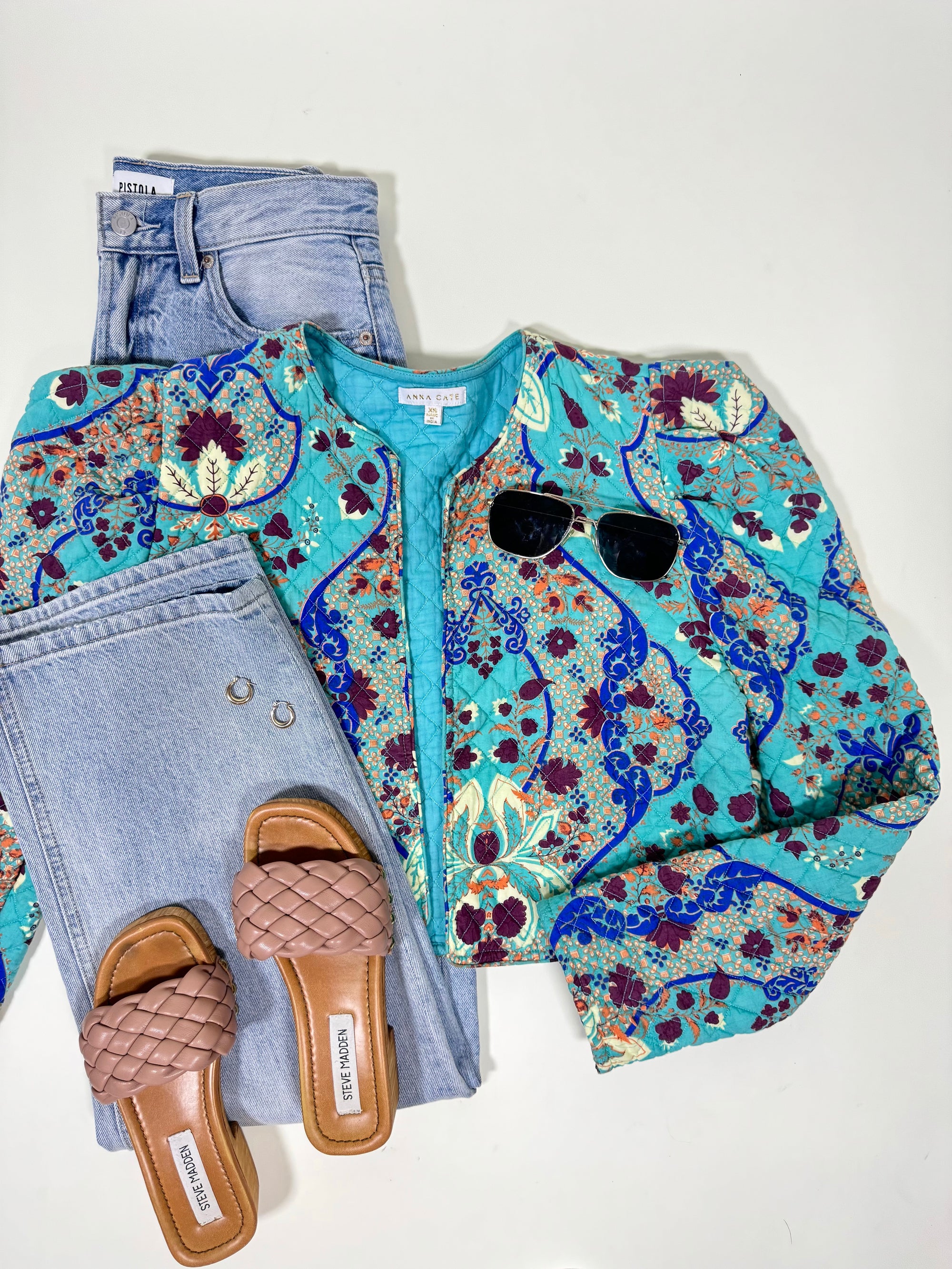 Quilted cropped jacket