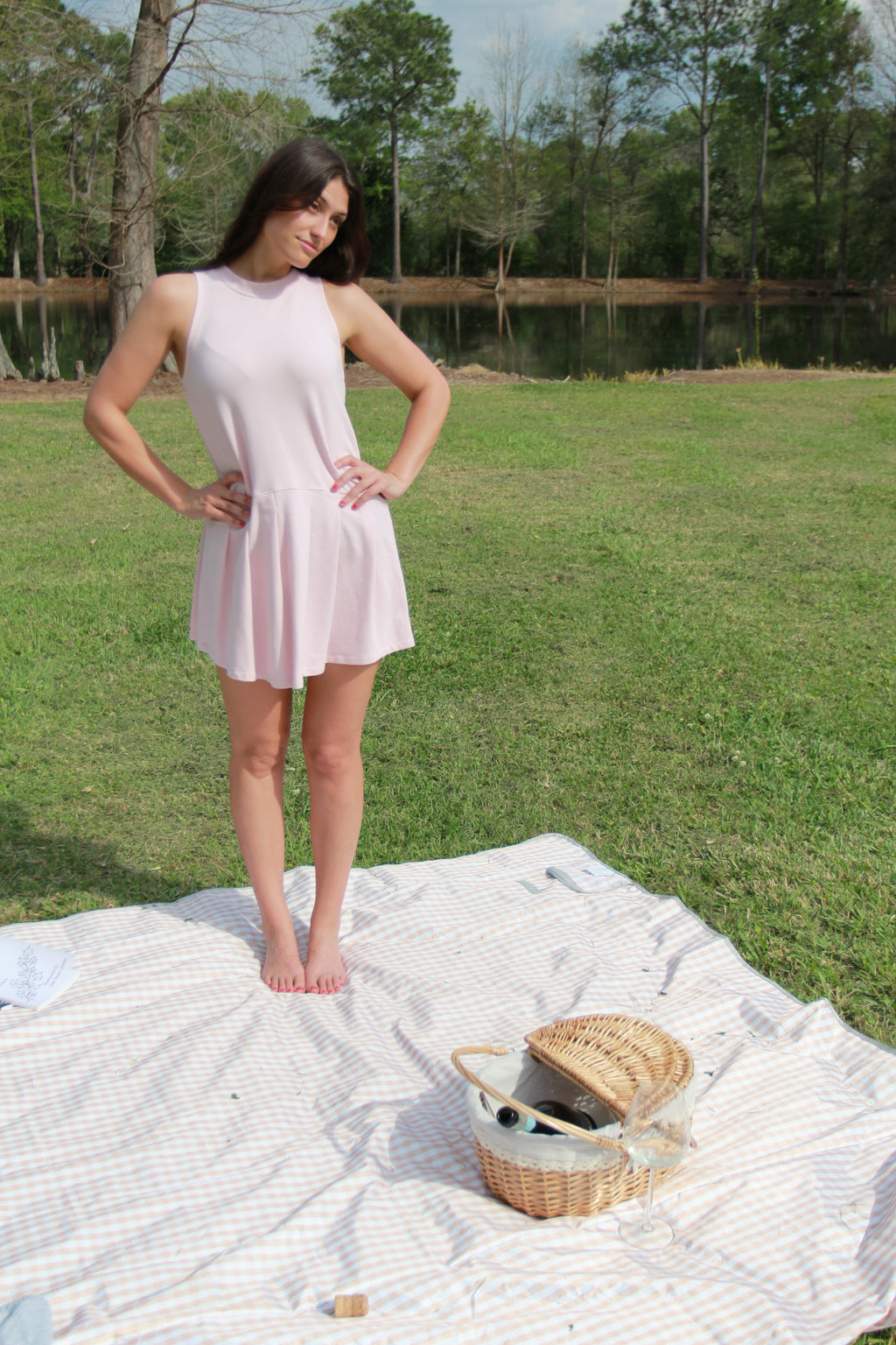 We Are Sundays - Pink Pleated Mini Dress