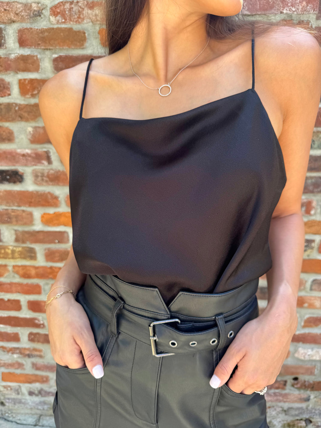 Alice + Olivia Black Cami