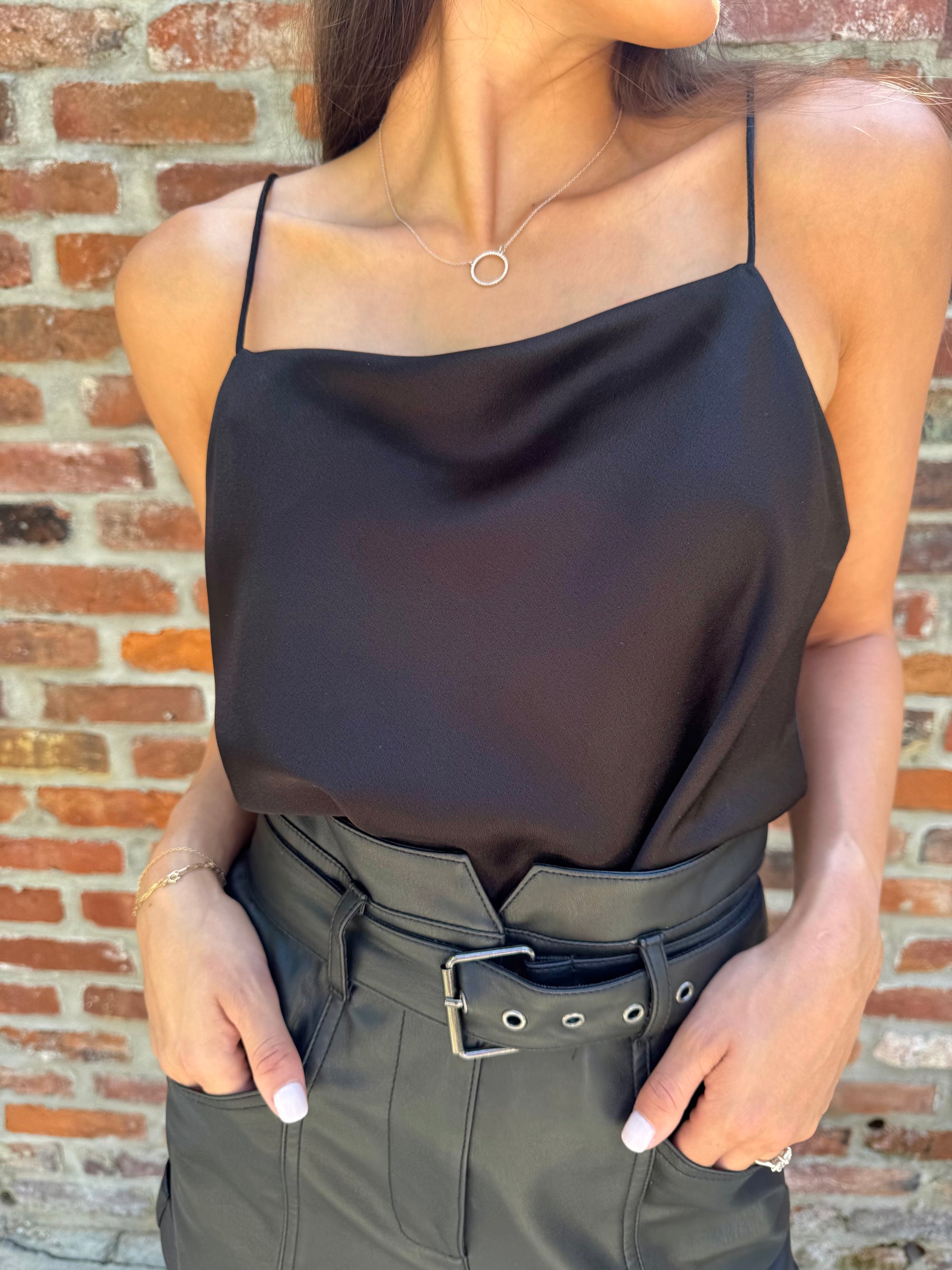 Alice + Olivia Black Cami