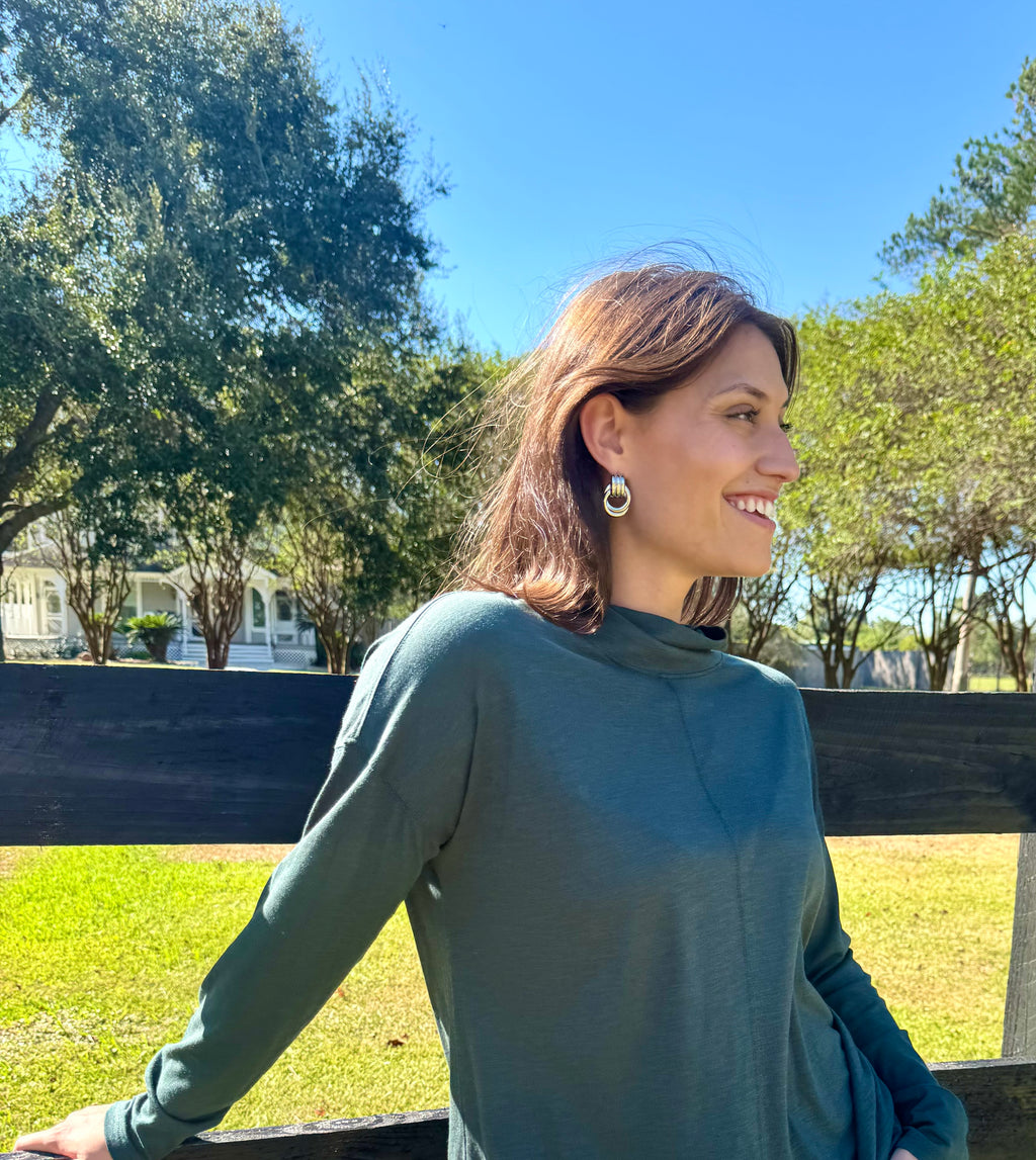 Silver Wanda Hoop Earring