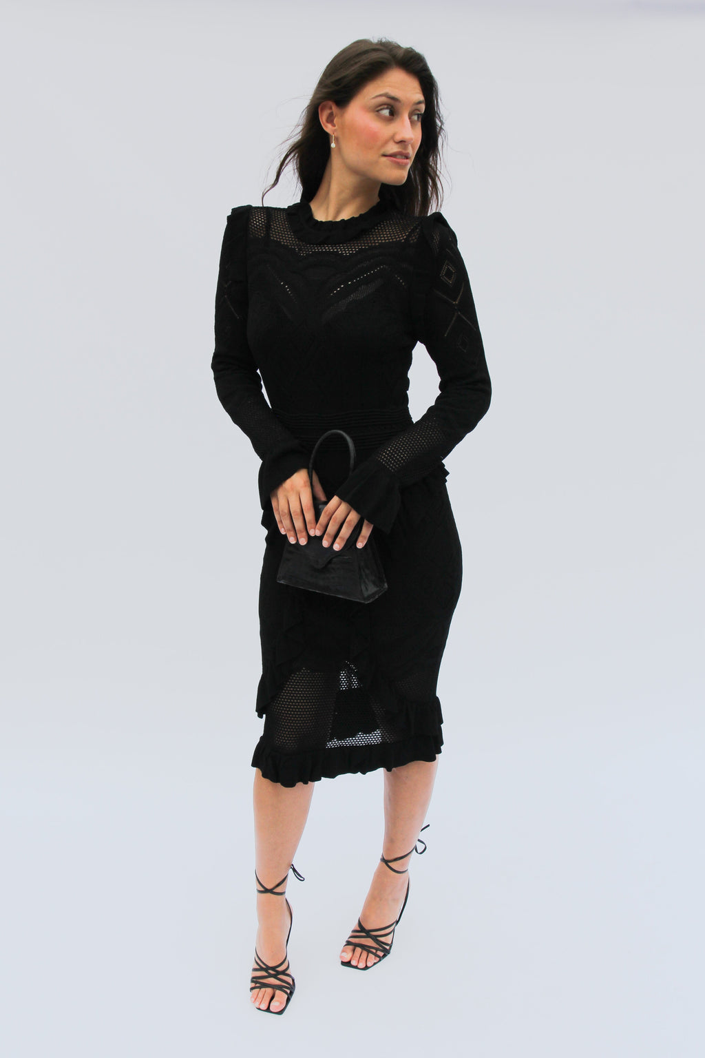 Alexis Sivan Black Knit Dress