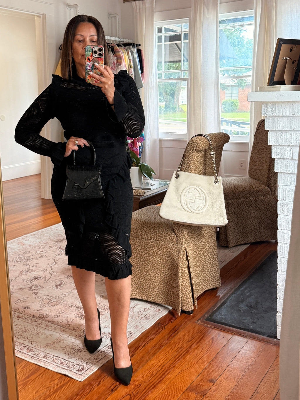 Alexis Sivan Black Knit Dress