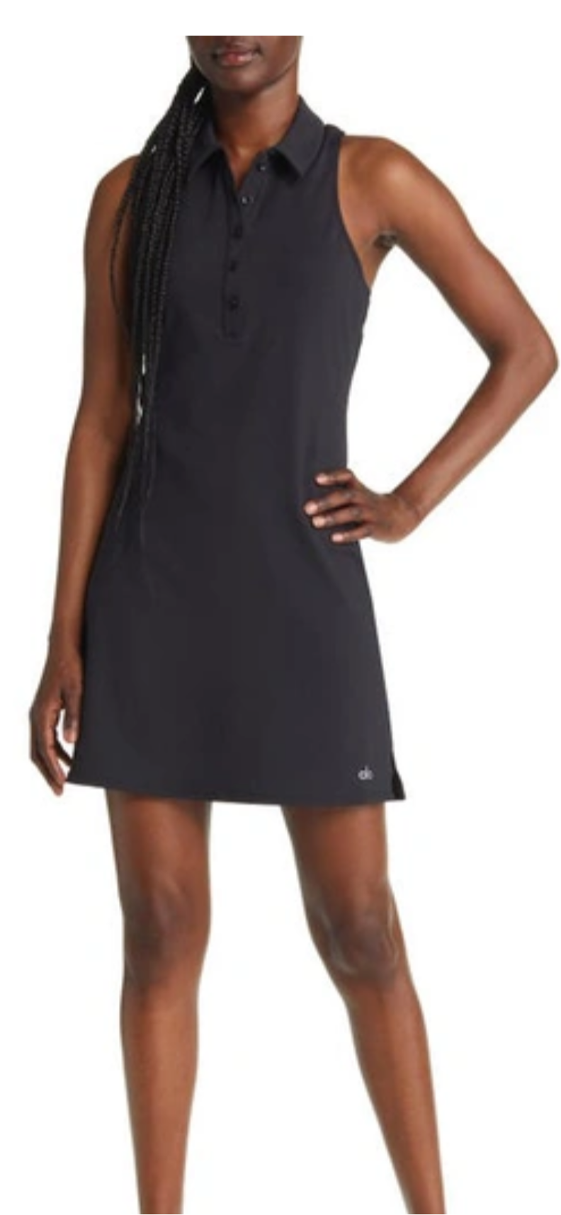 Alo collared black dress