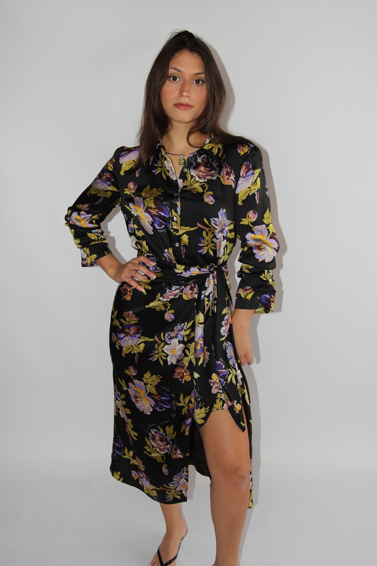 Cinq a Sept Black Floral Dress