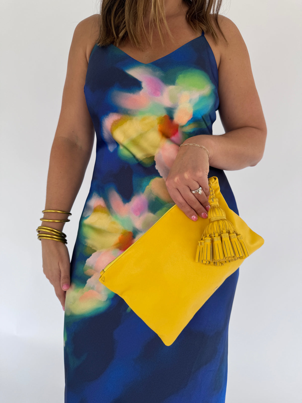 Anya Hindmarch Yellow Clutch