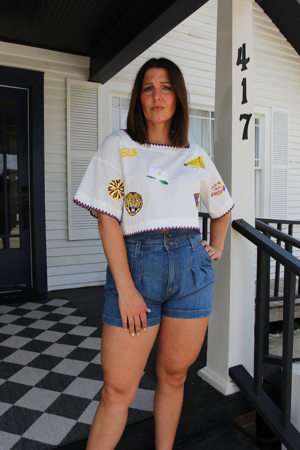 Veronica Beard Jaylen Denim Shorts