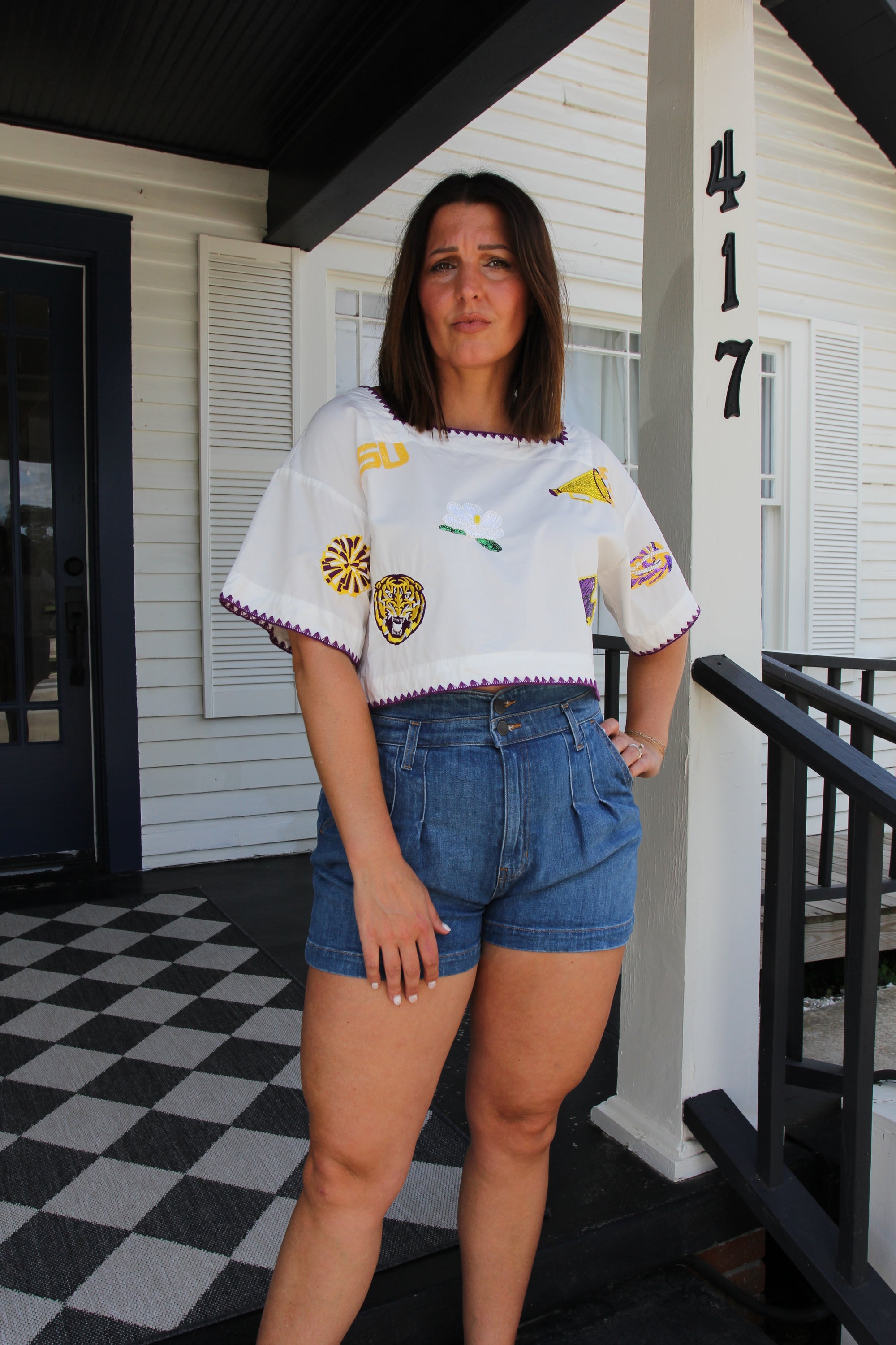 Veronica Beard Jaylen Denim Shorts
