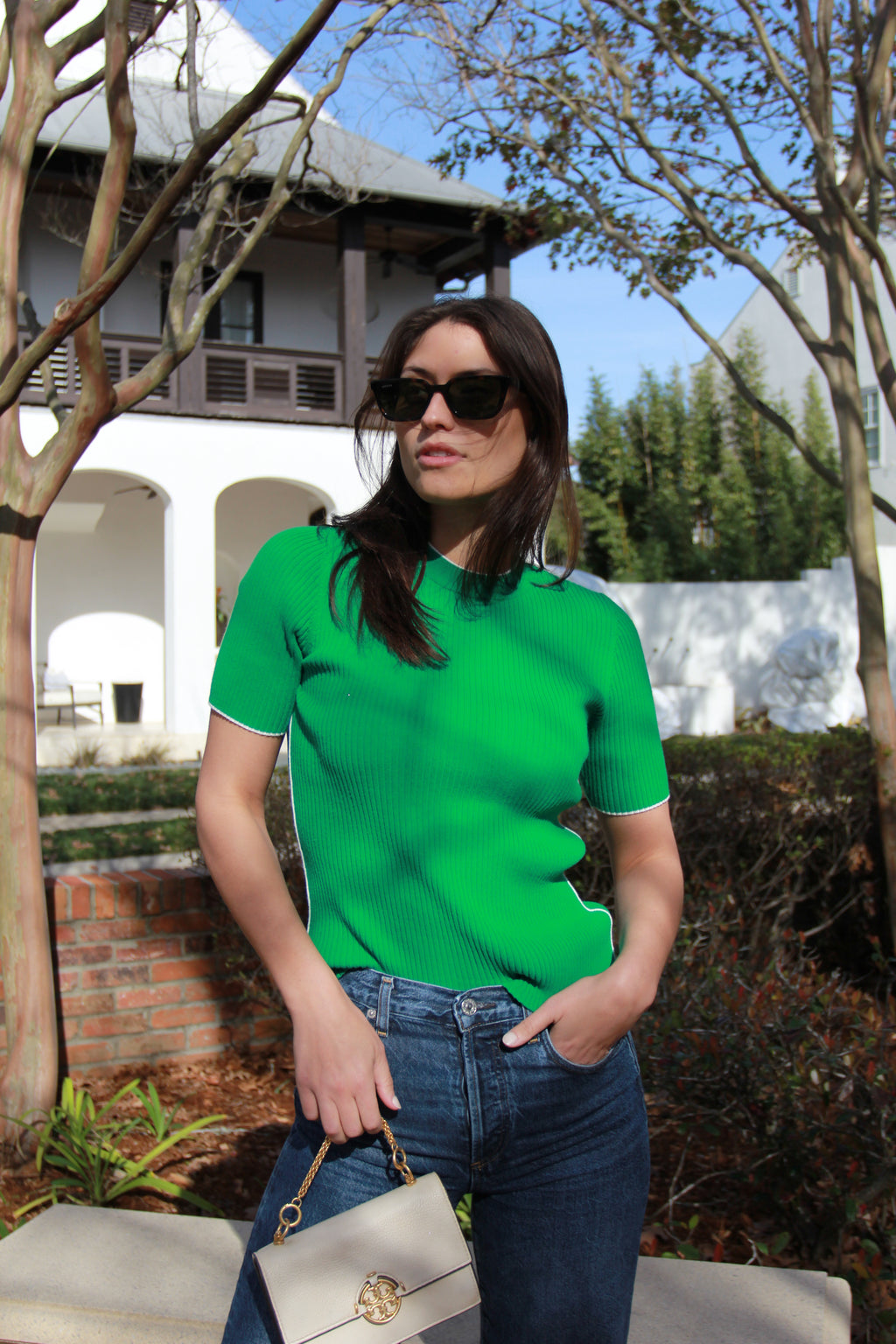 French Connection Mozza Short Sleeve Jumper