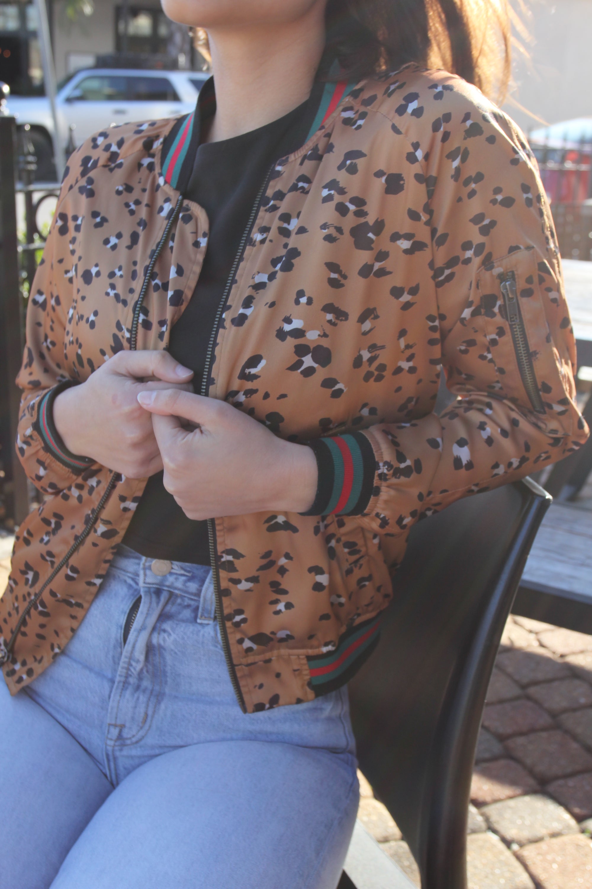 Lavender Brown Leopard Jacket