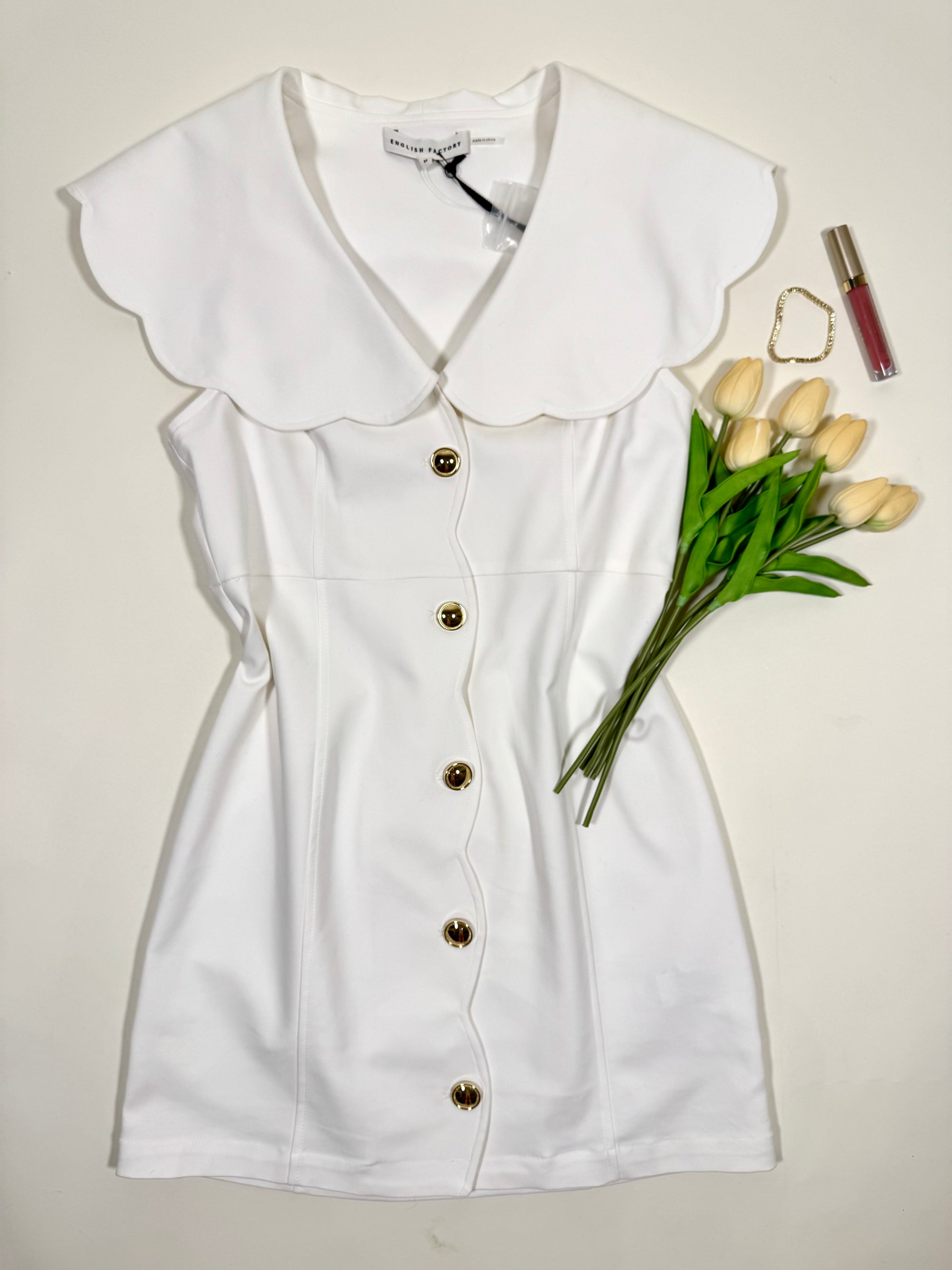 (NWT) Scalloped Dress