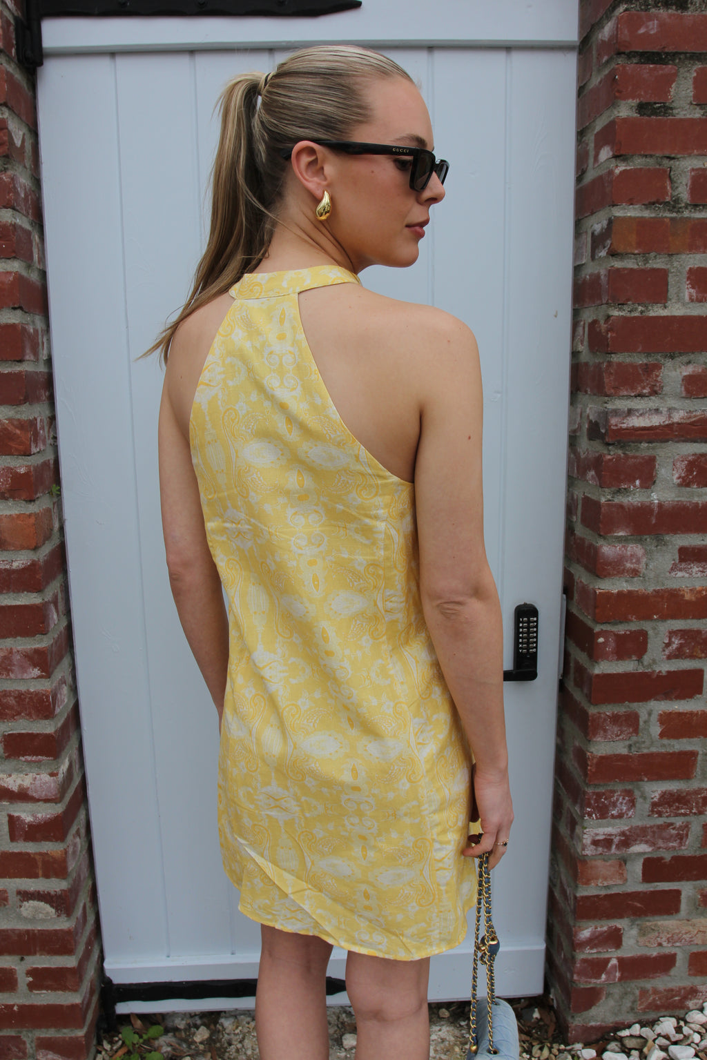 Anna Cate Etta Mini Dress in Lemon