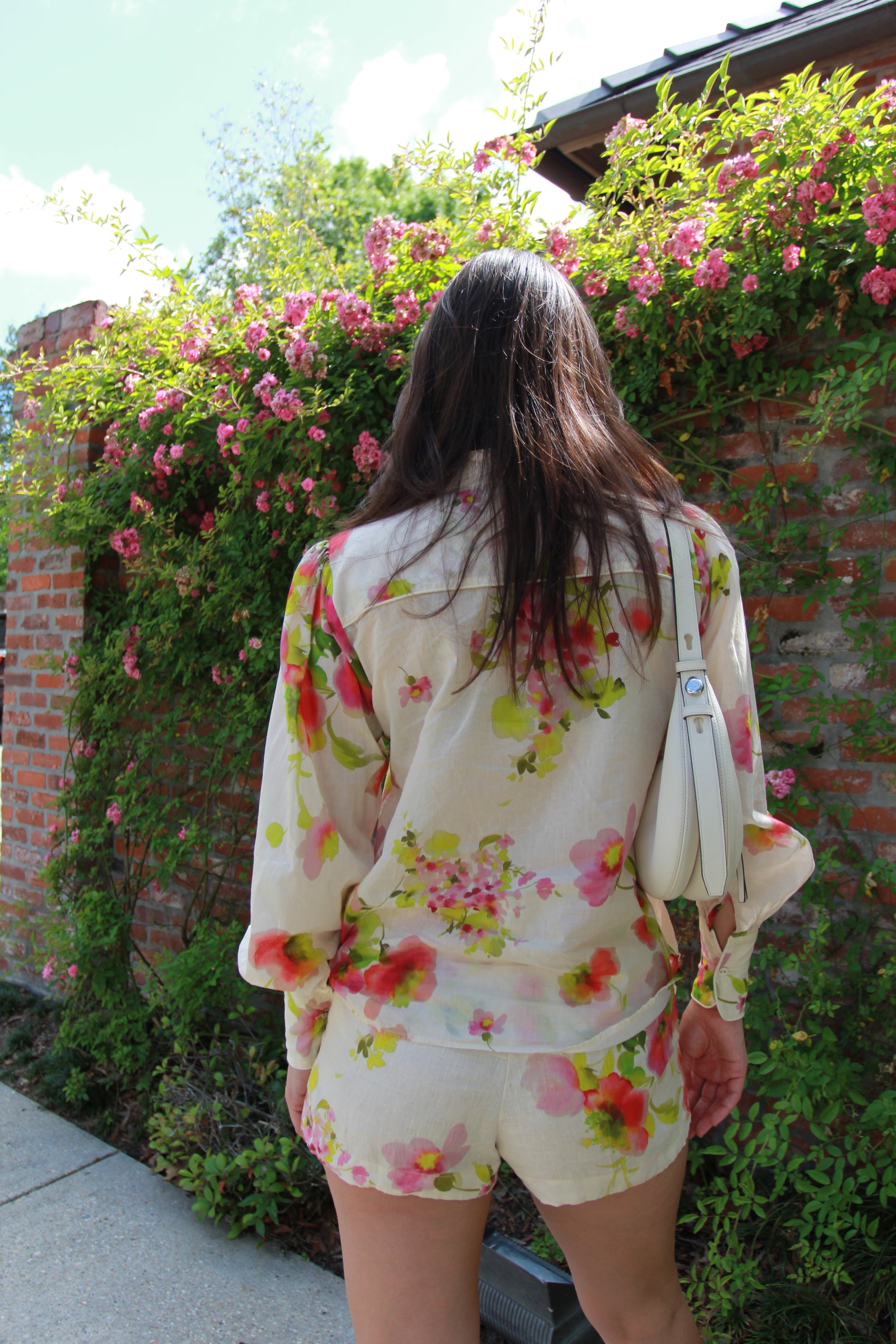 Karina Grimaldi Floral Linen Set