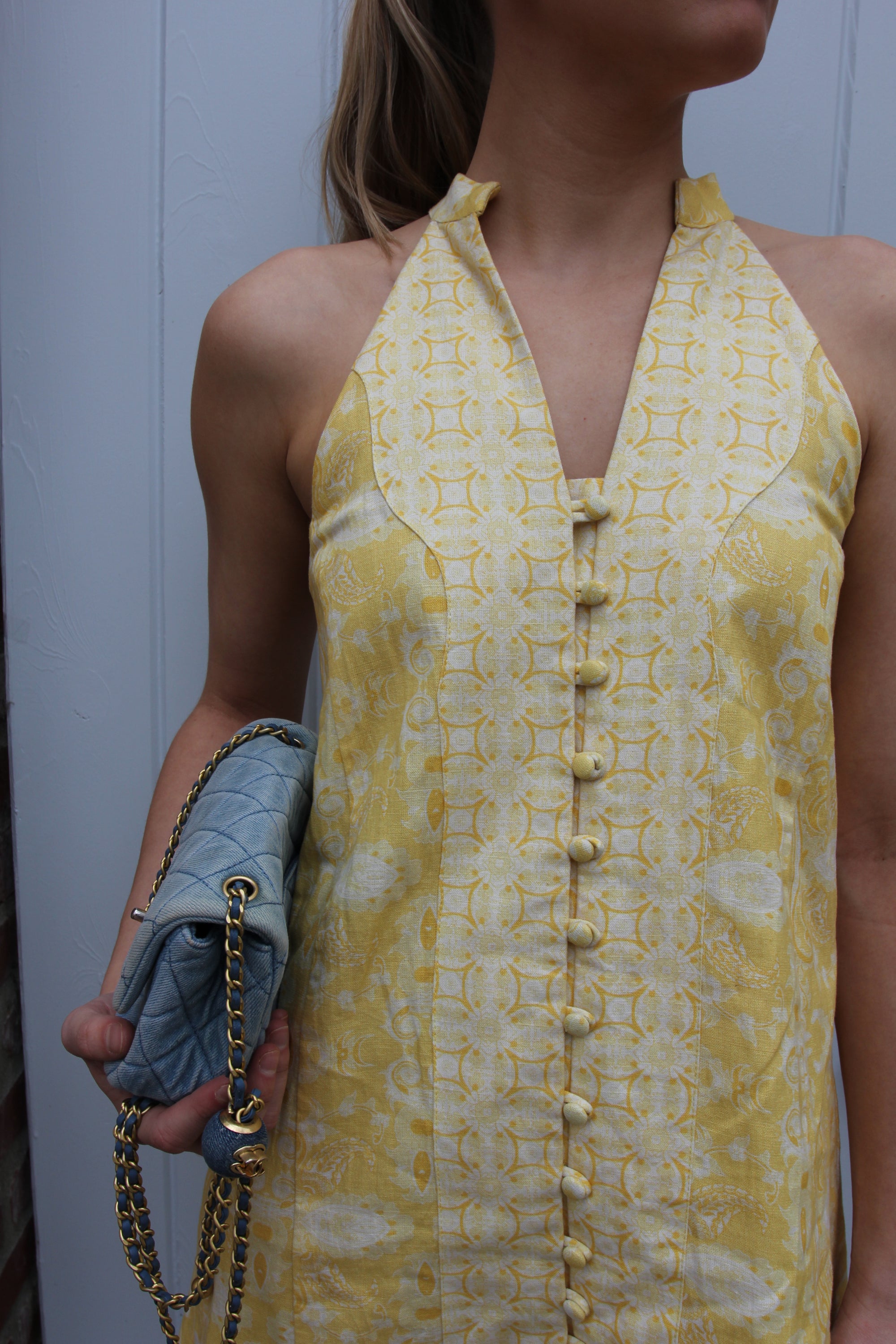 Anna Cate Etta Mini Dress in Lemon