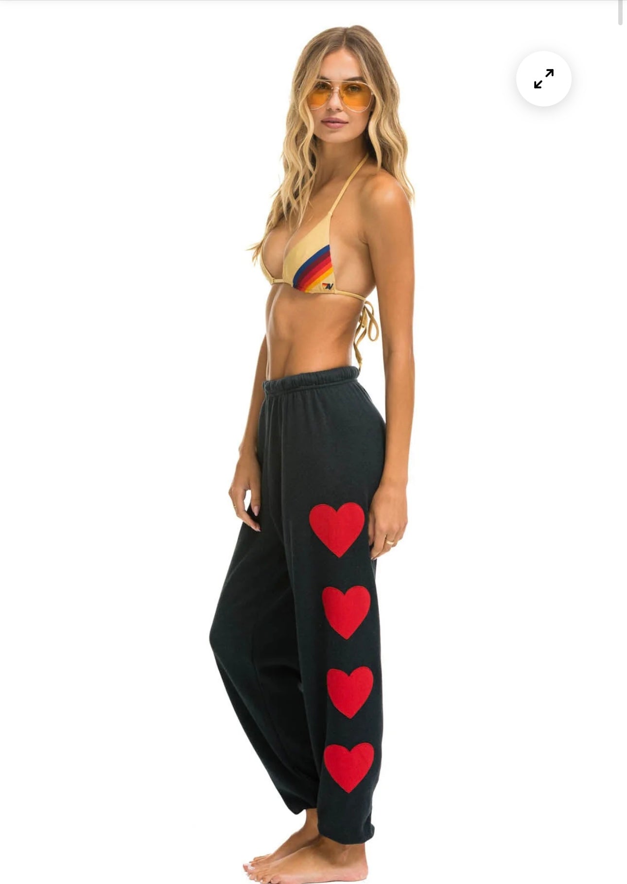 Aviator Nation Charcoal Heart Set