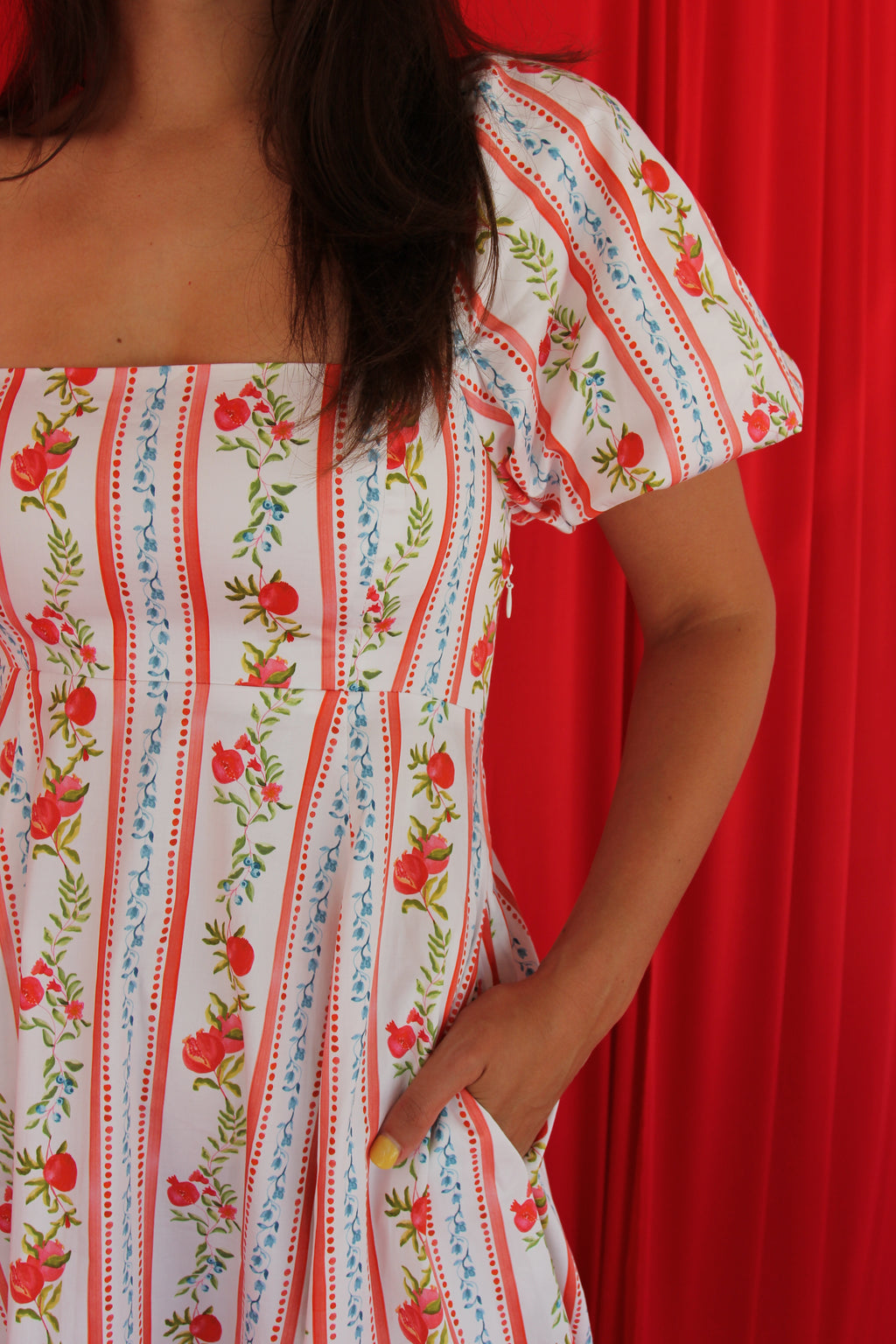 Hill House Red + White Maxi