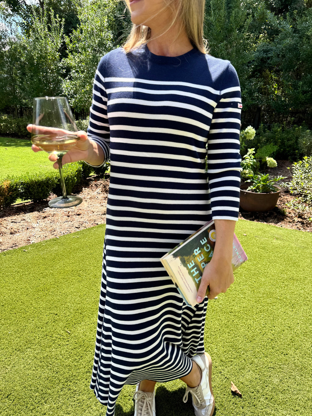 Ralph Lauren Striped Waffle Knit Dress