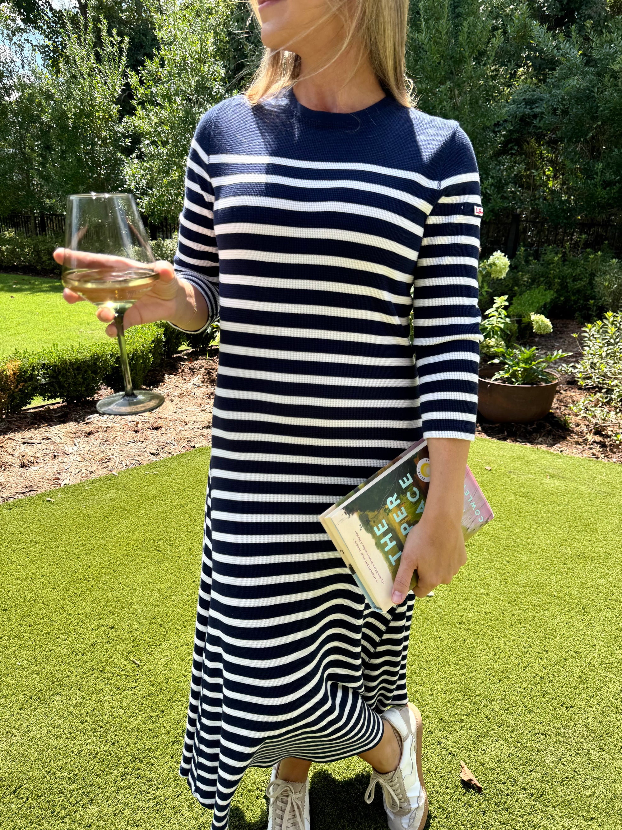 Ralph Lauren Striped Waffle Knit Dress