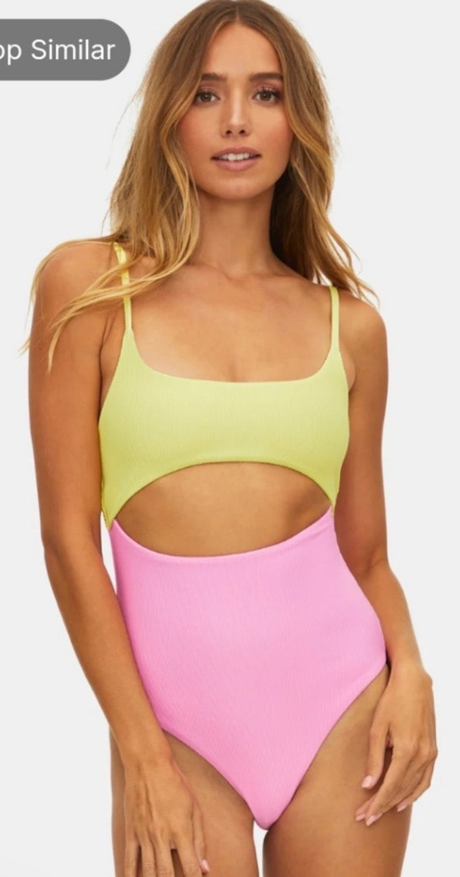 Beach Riot Color Block One Piece