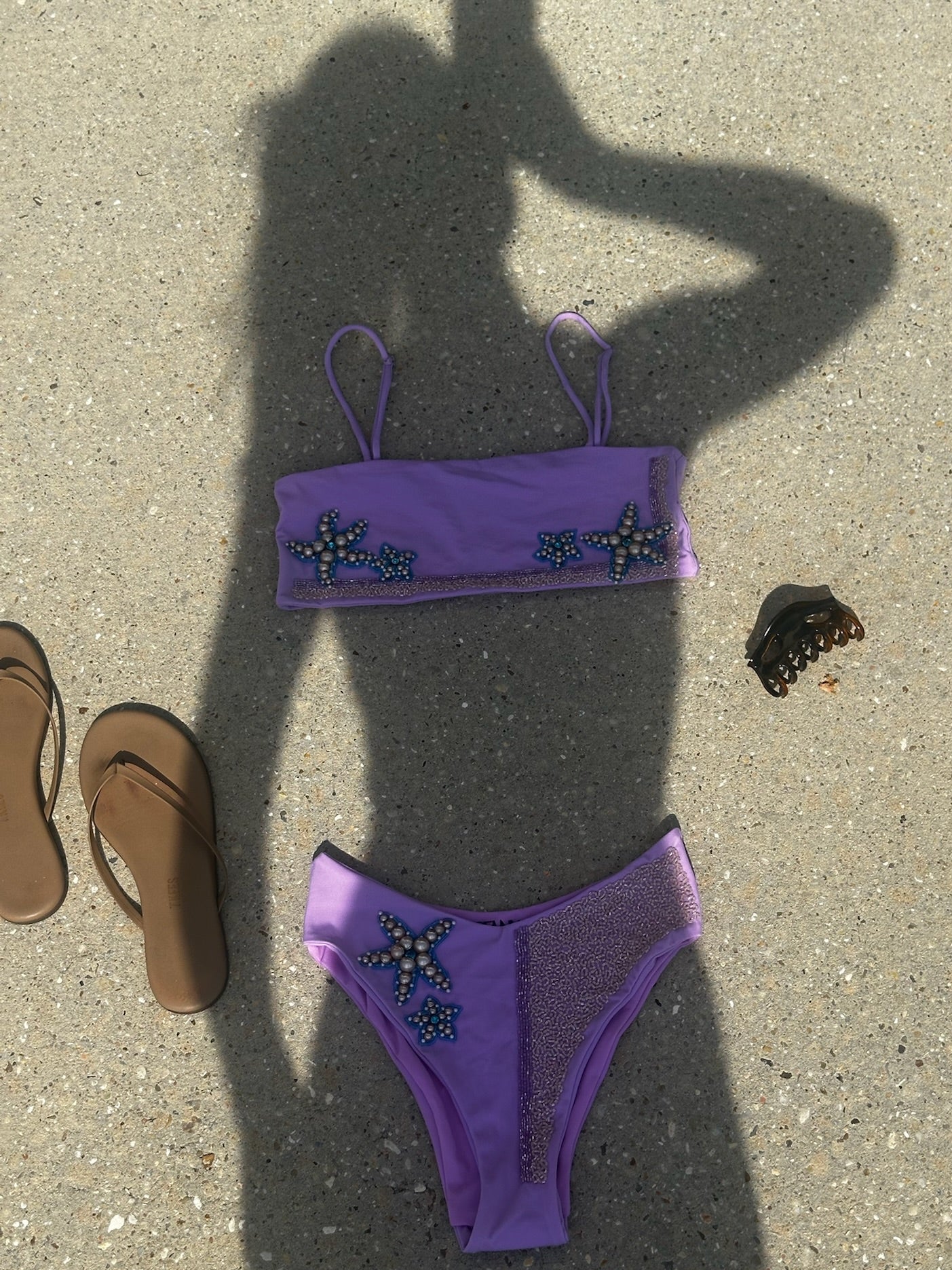 Oceanus Purple Mermaid Bikini Bottom