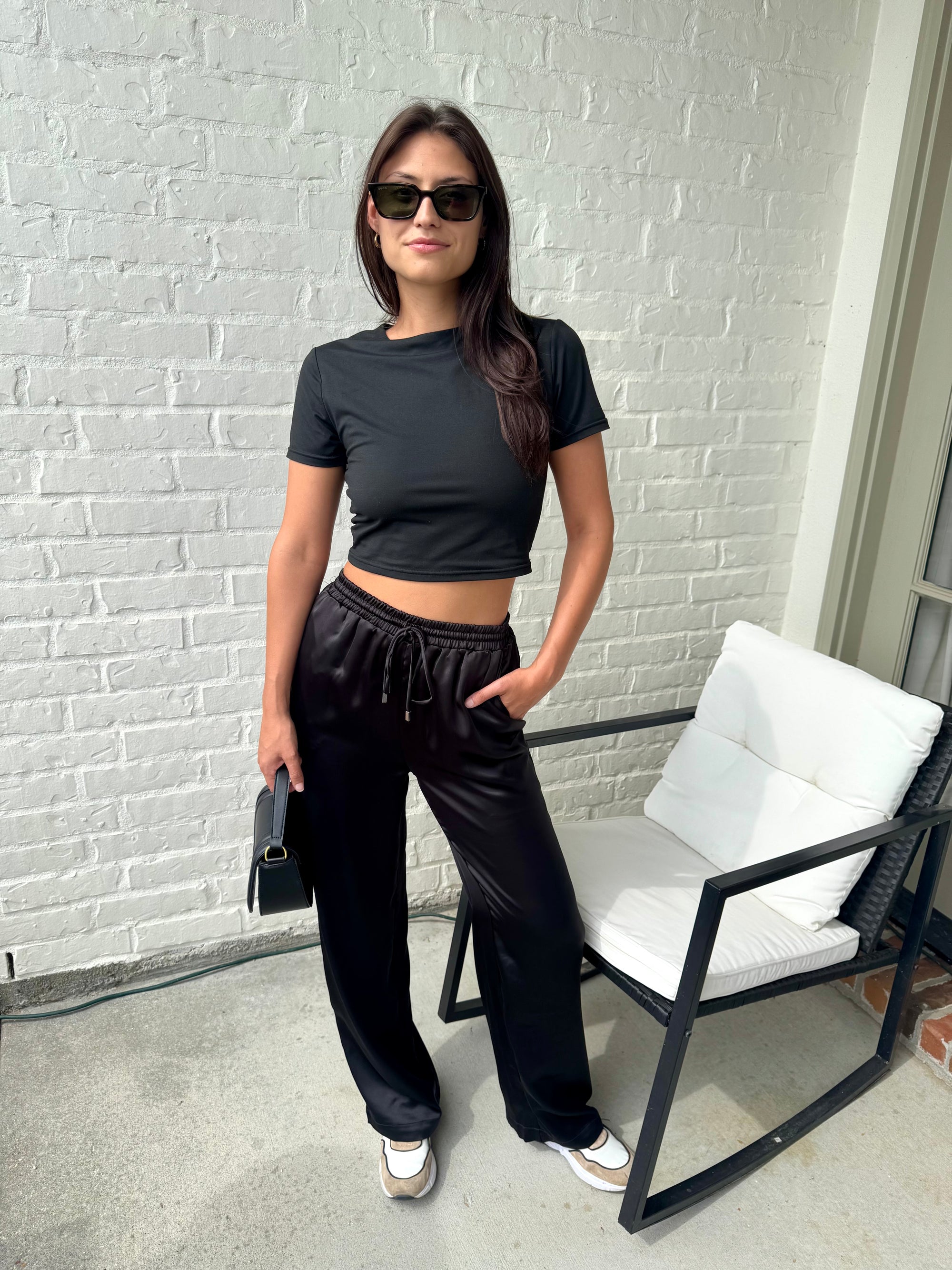 Satin Drawstring Pant