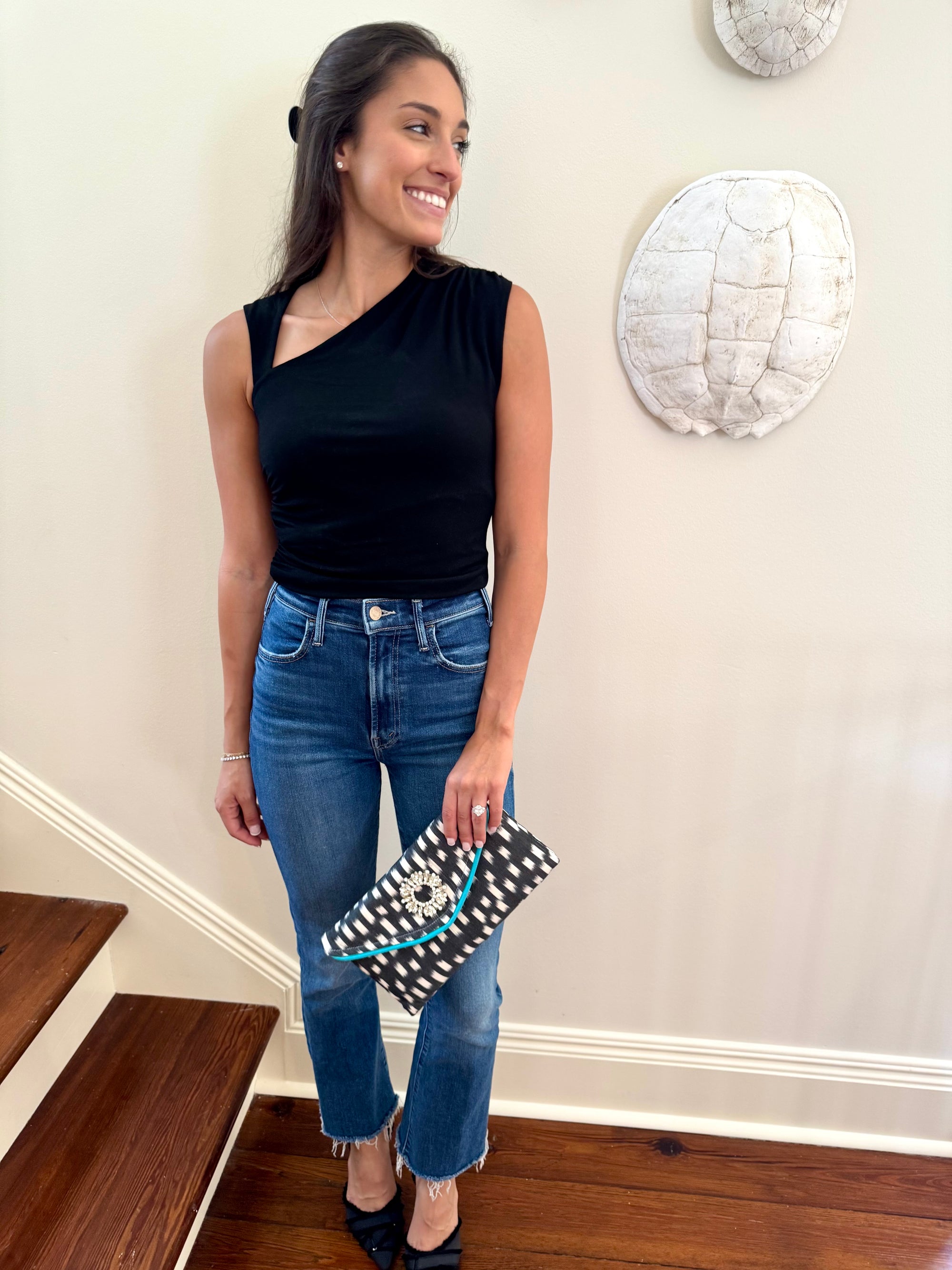 Black Asymmetrical Tank