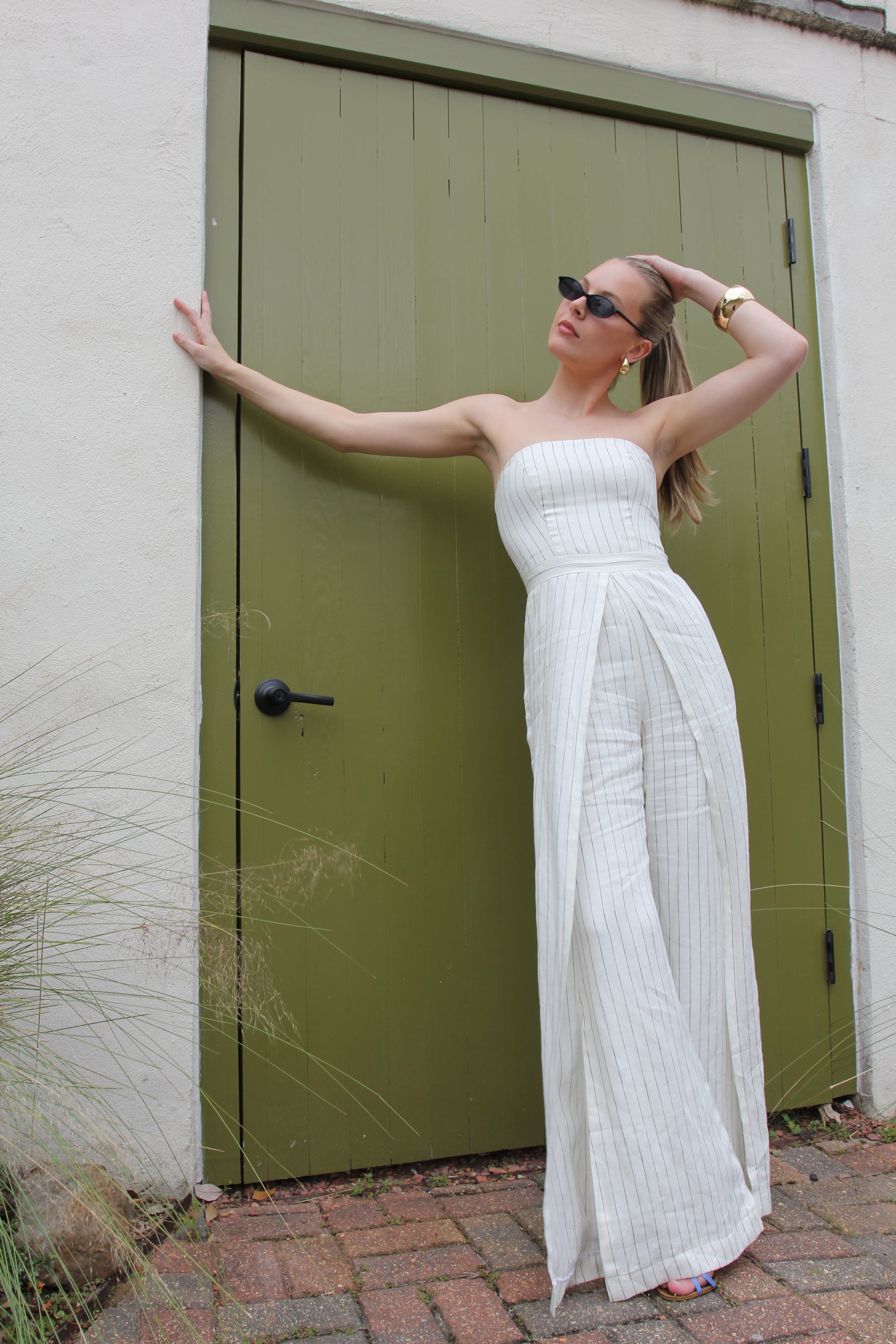 Alexis pinstripe jumpsuit