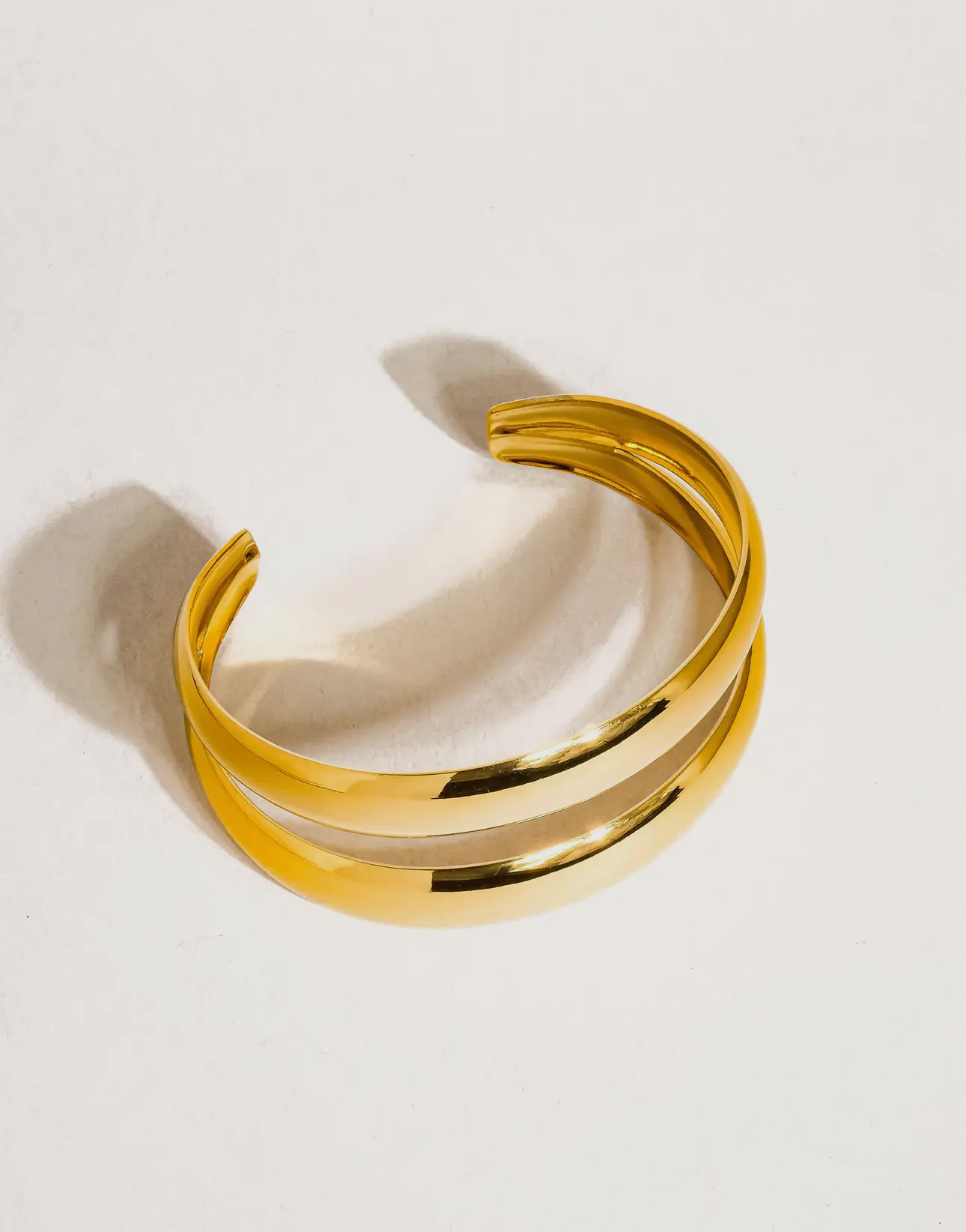 Rowan Gold Layered Bangle