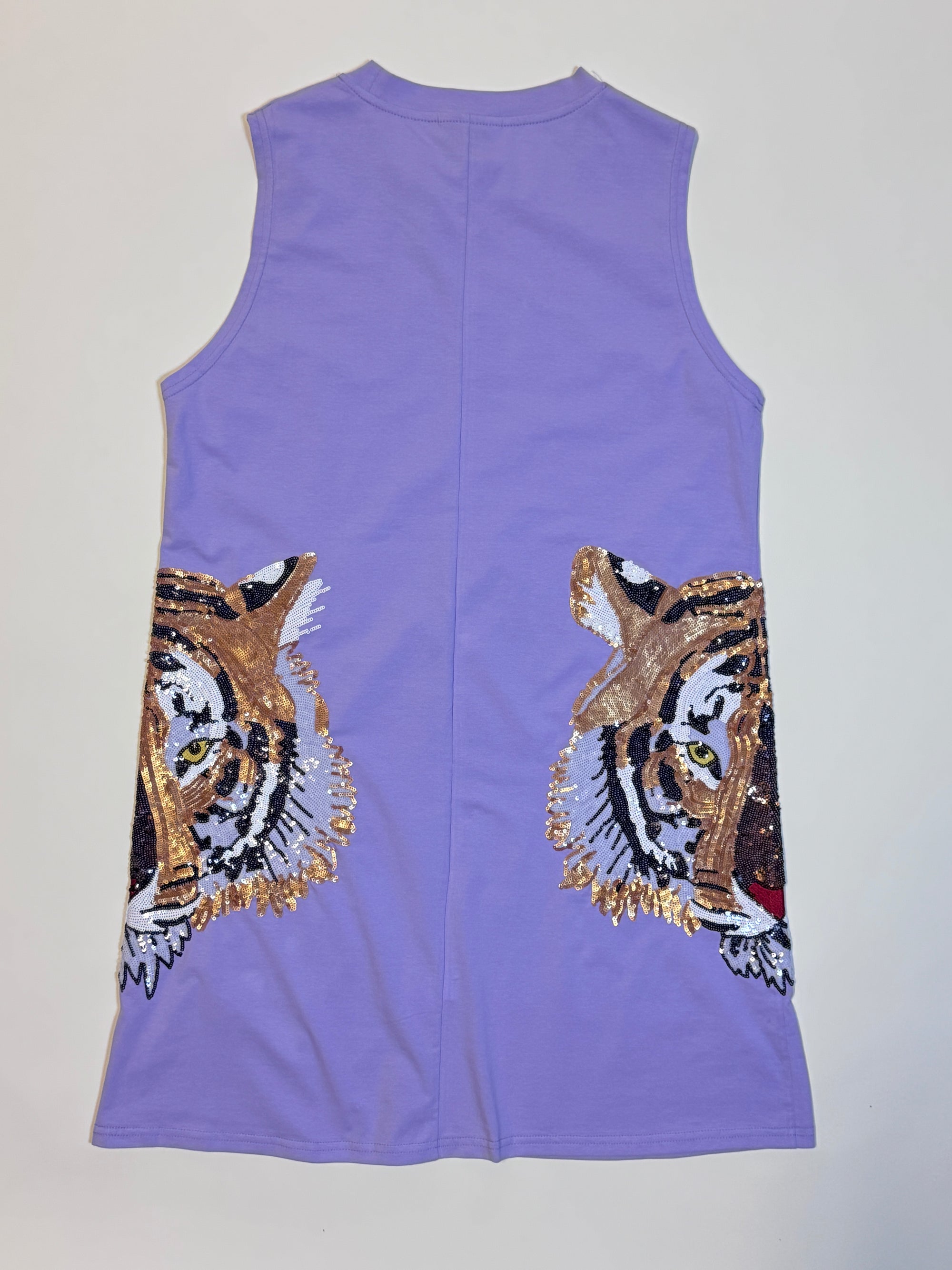 Sparkle City Tiger Head Tank Dress