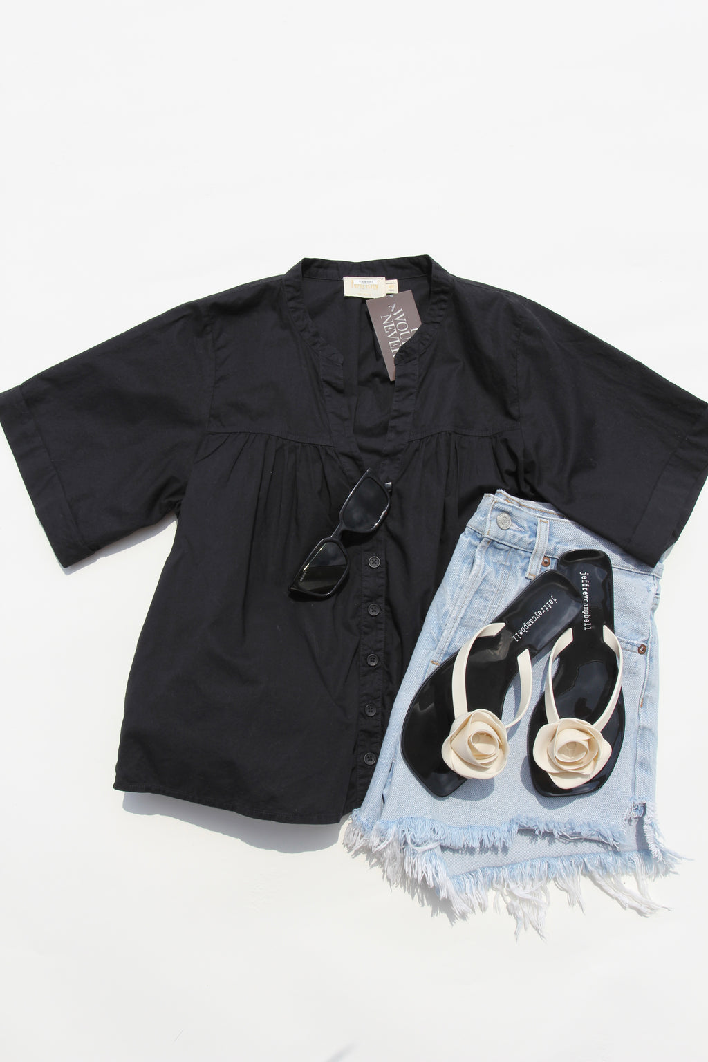Nation LTD Black Filippa Blouse