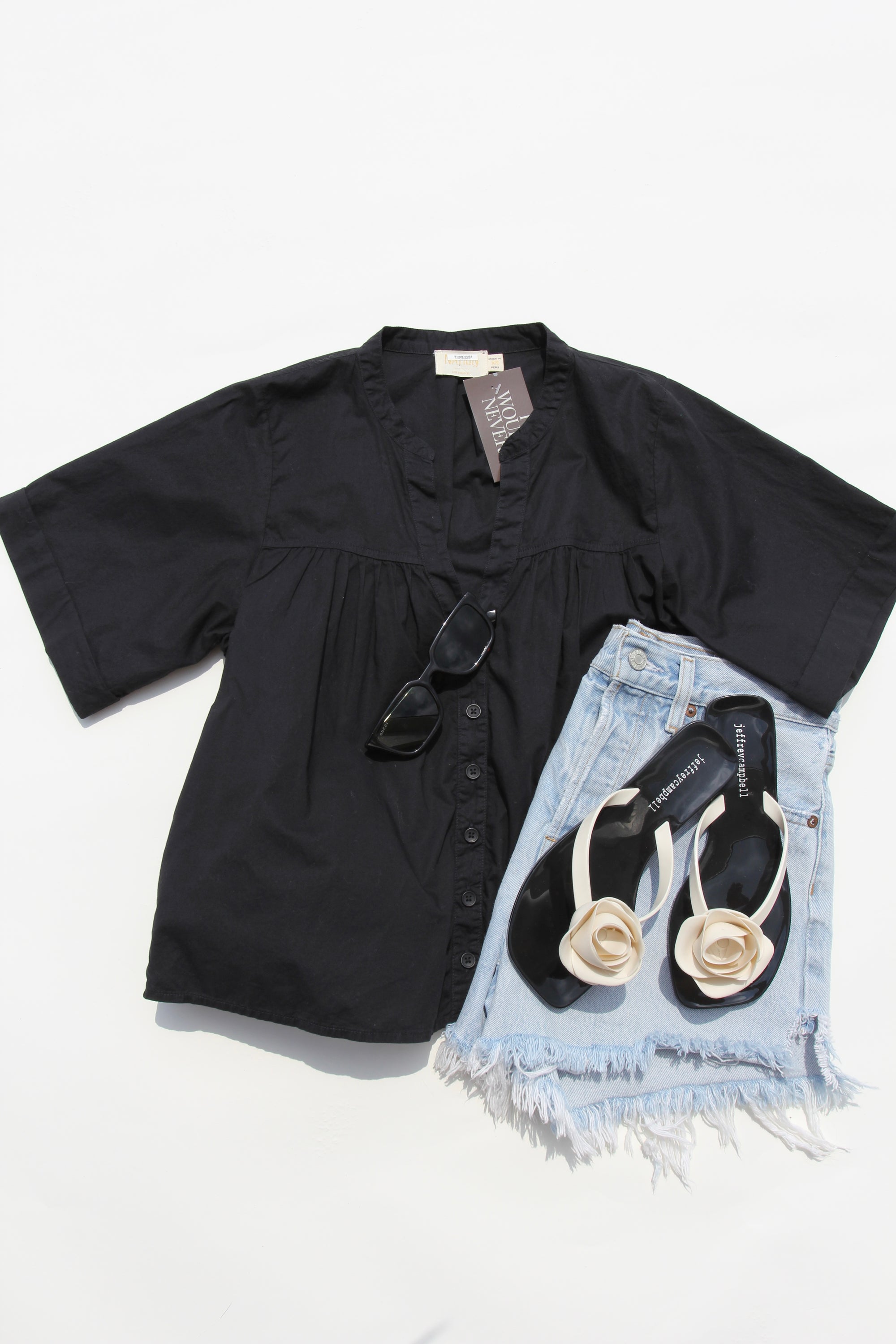 Nation LTD Black Filippa Blouse