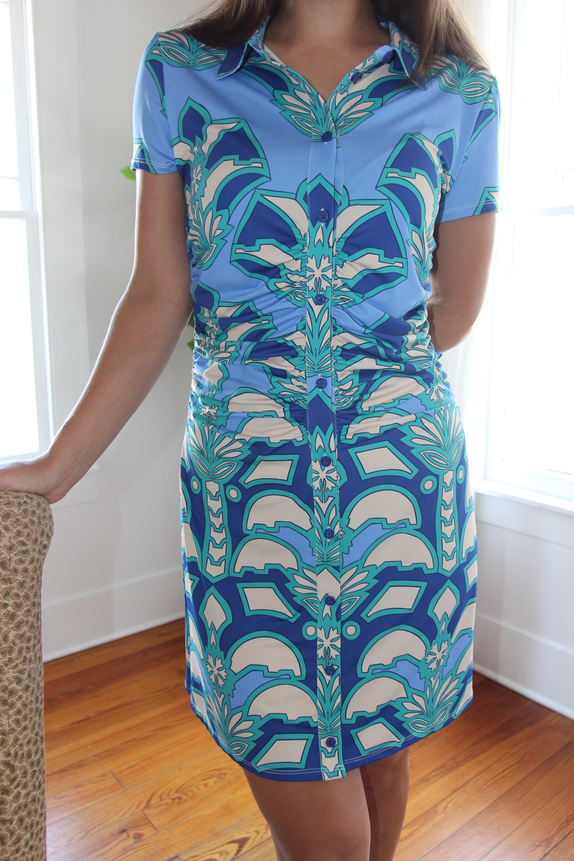 Alden Adair Dayna Dress in Desert Teal