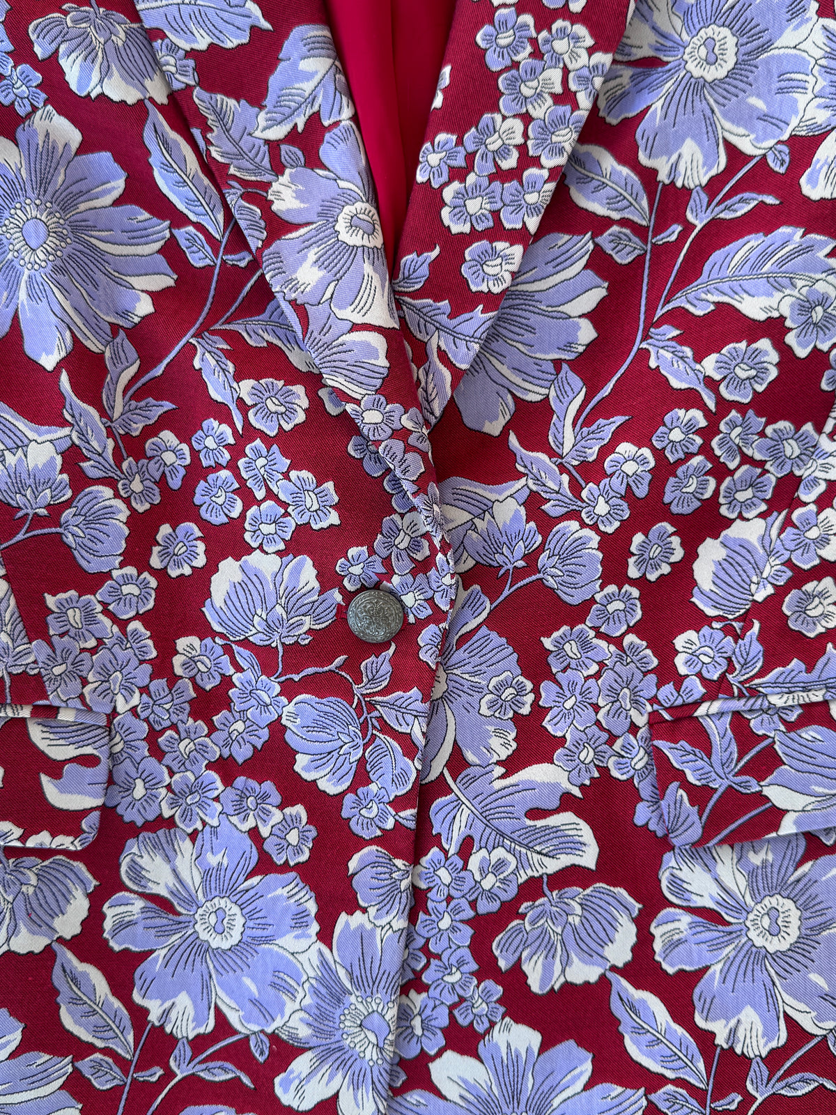 Alice + Olivia Macey Ruby Floral Jacquard Blazer