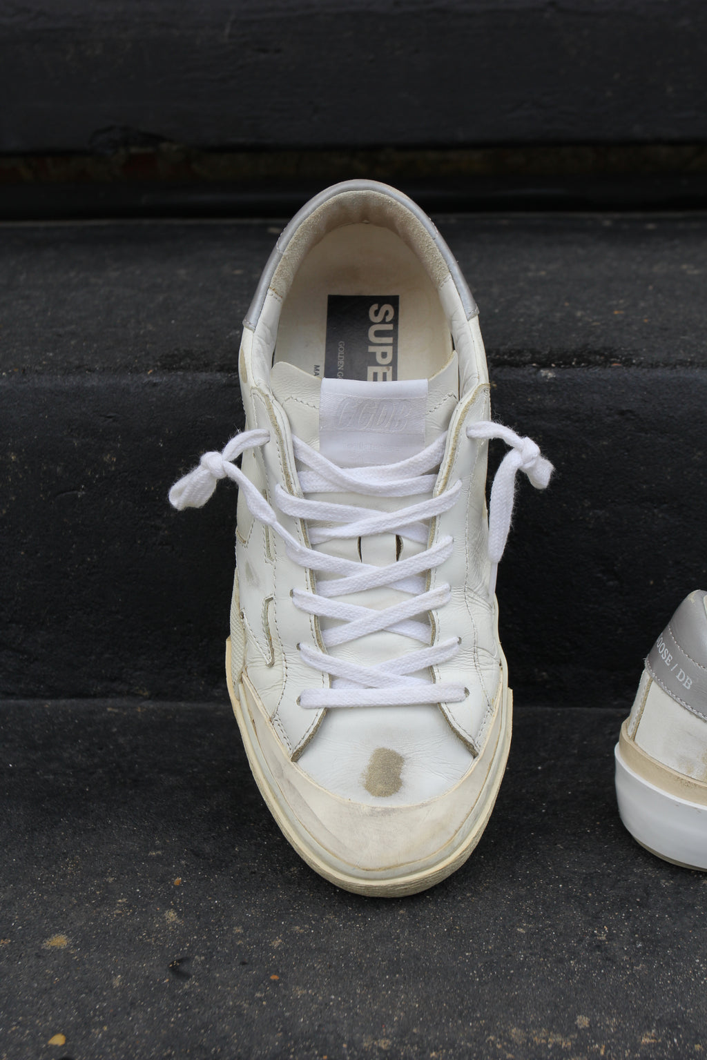 Golden Goose Superstar Distressed White Sneaker