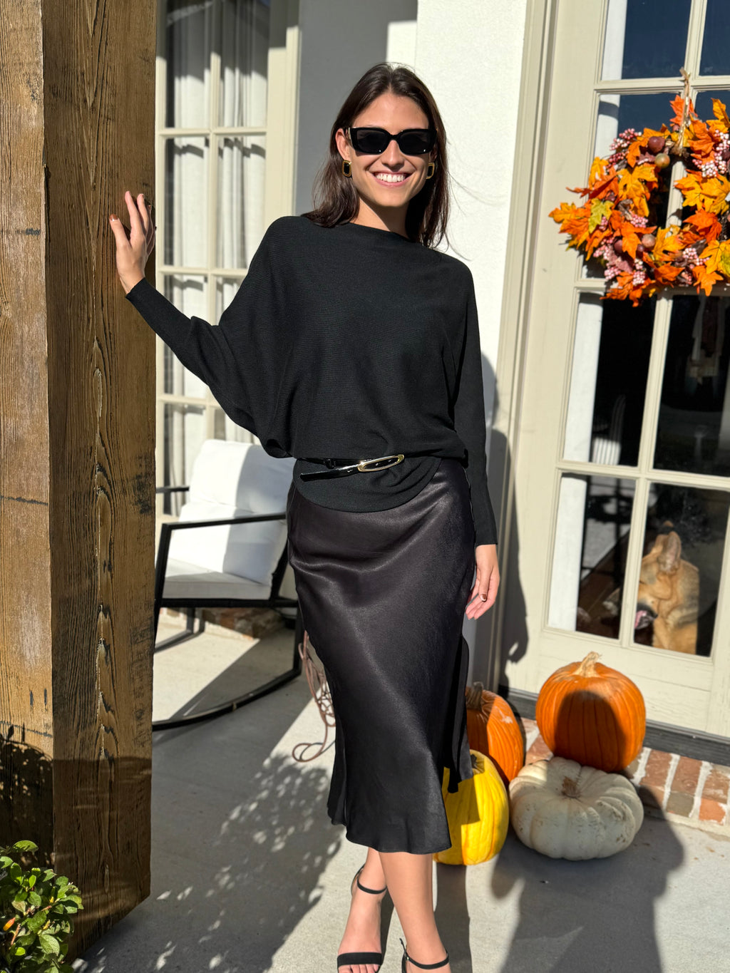 NWT Back Balloon Sleeve Sweater