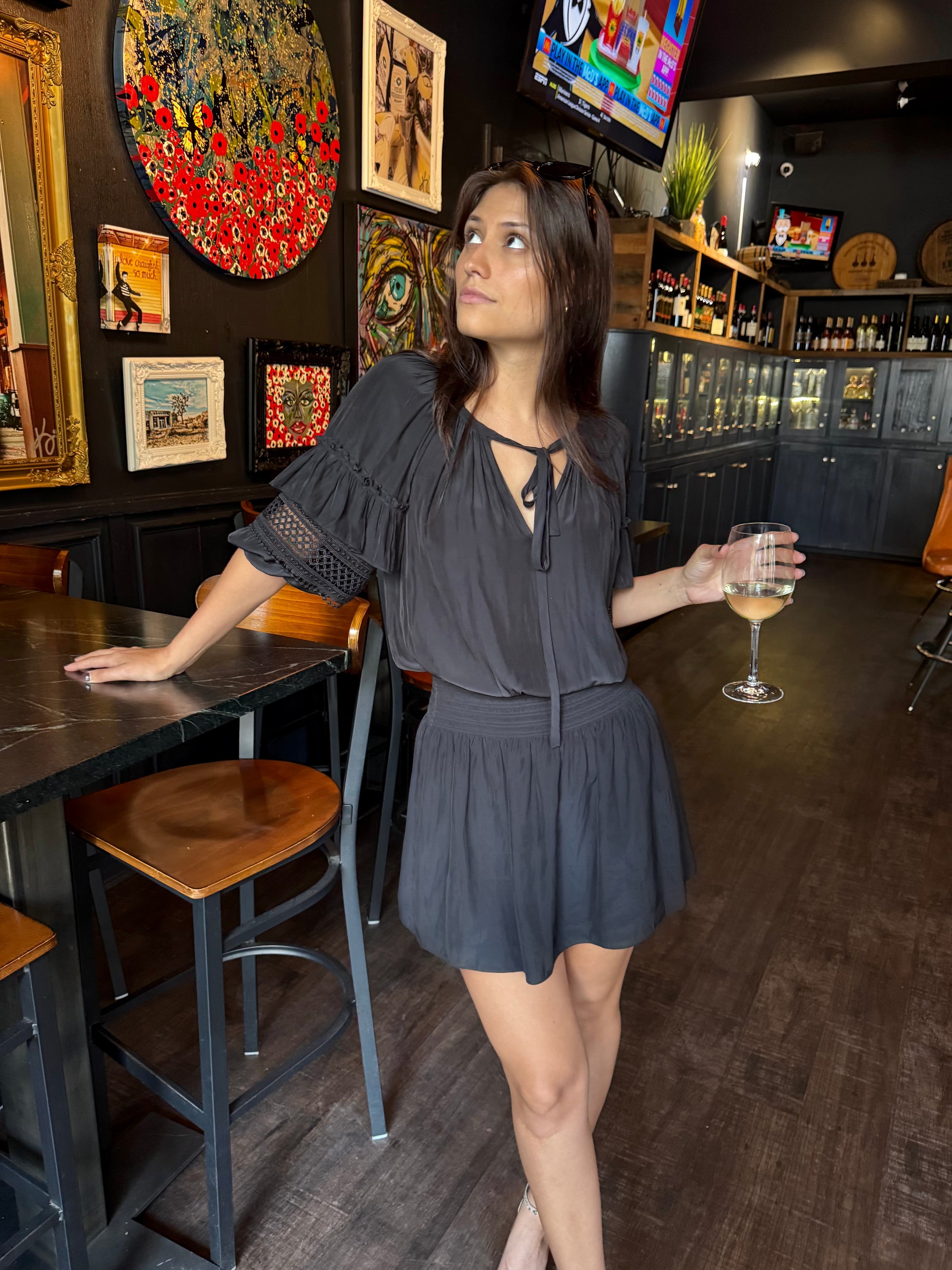 Black Mara Mini Dress