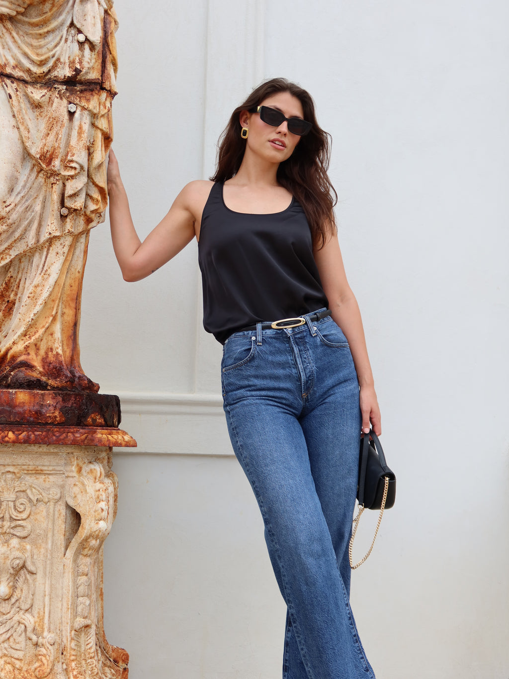The Satin Standard Tank - Black