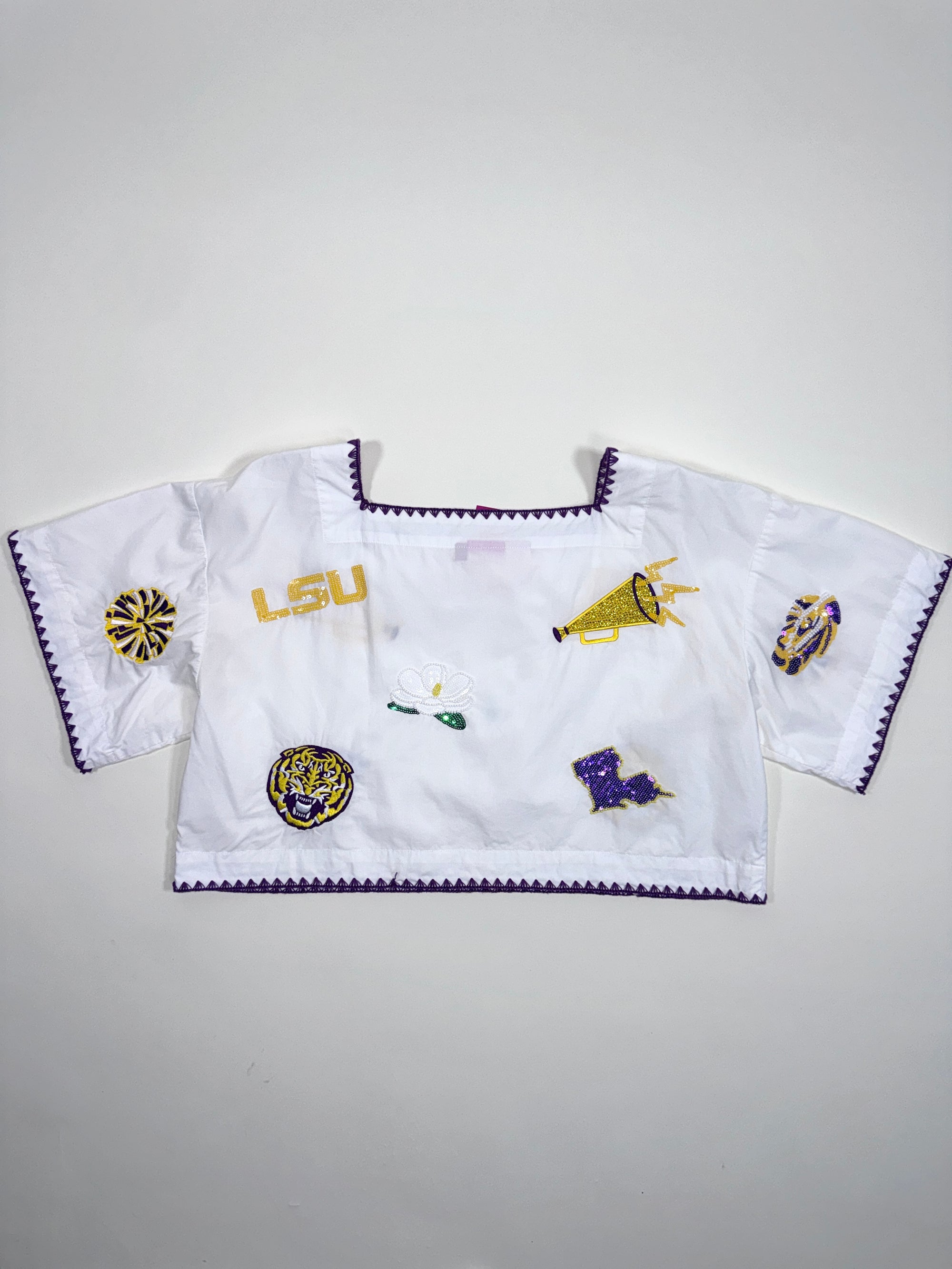 QOS LSU Square Neck Top