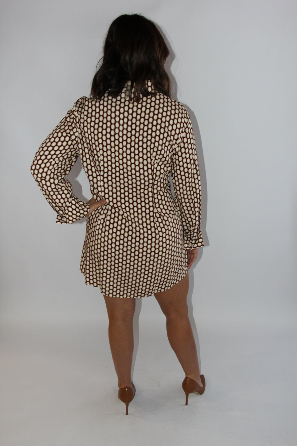 IWN EXCLUSIVE Fall Polka Dot Dress